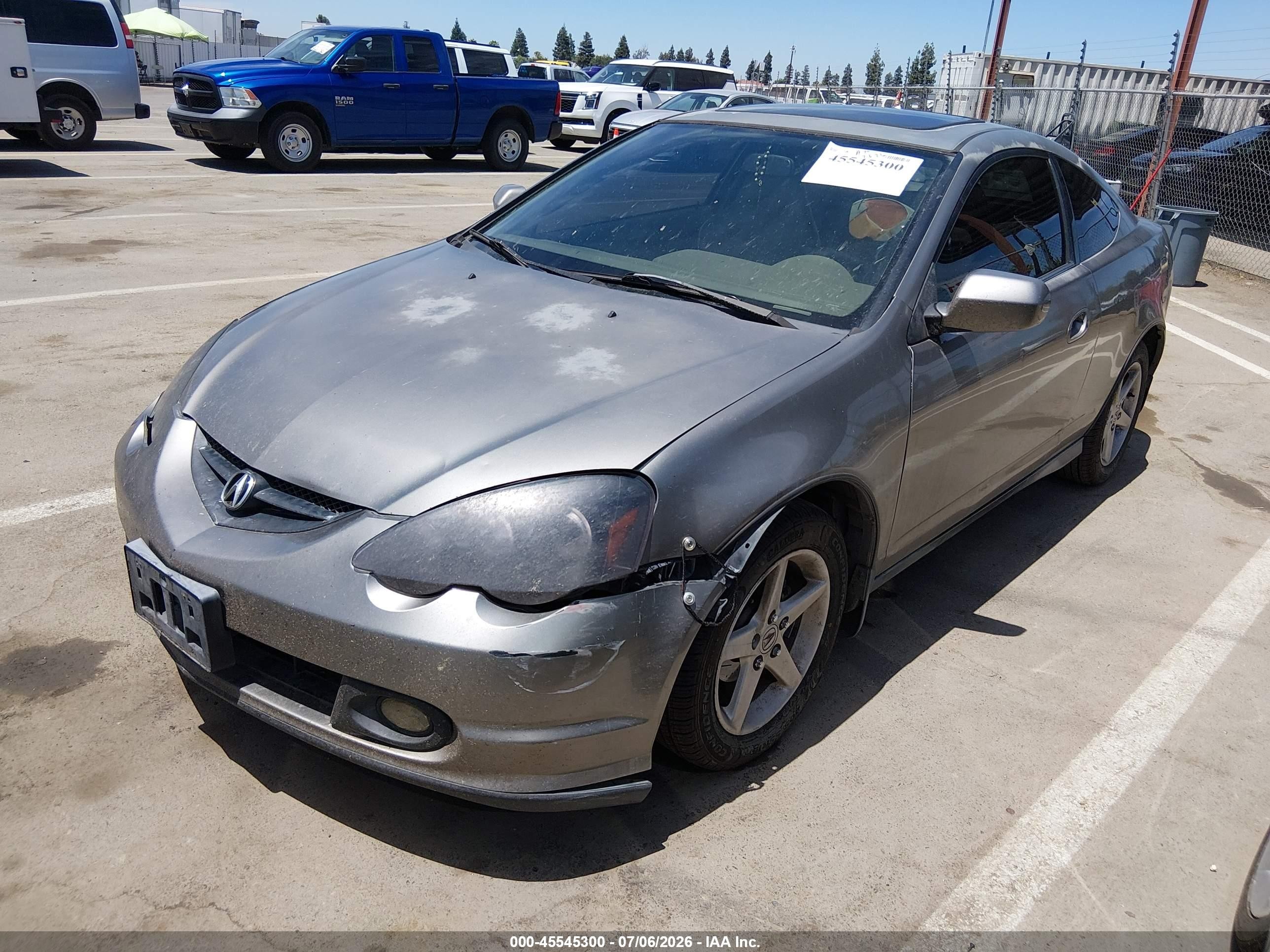 2003 Acura Rsx   Gray vin: JH4DC53823C016614