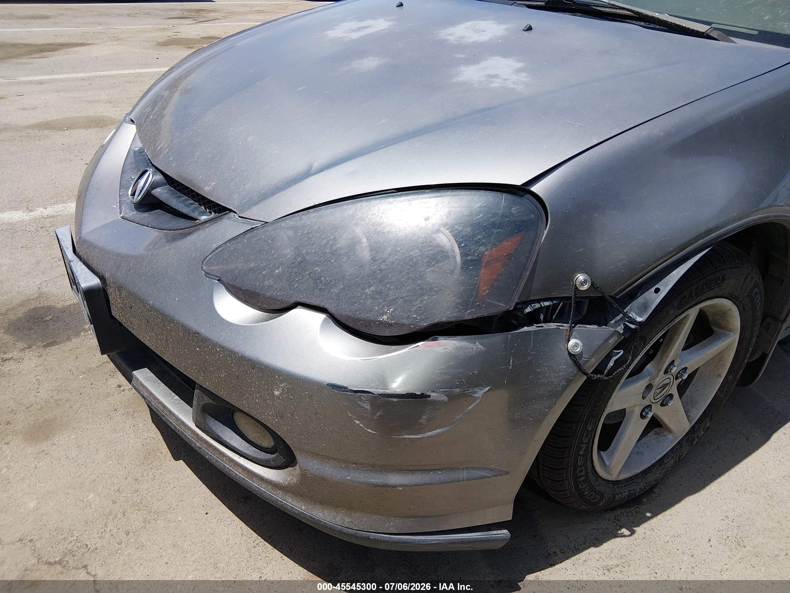 2003 Acura Rsx   Gray vin: JH4DC53823C016614