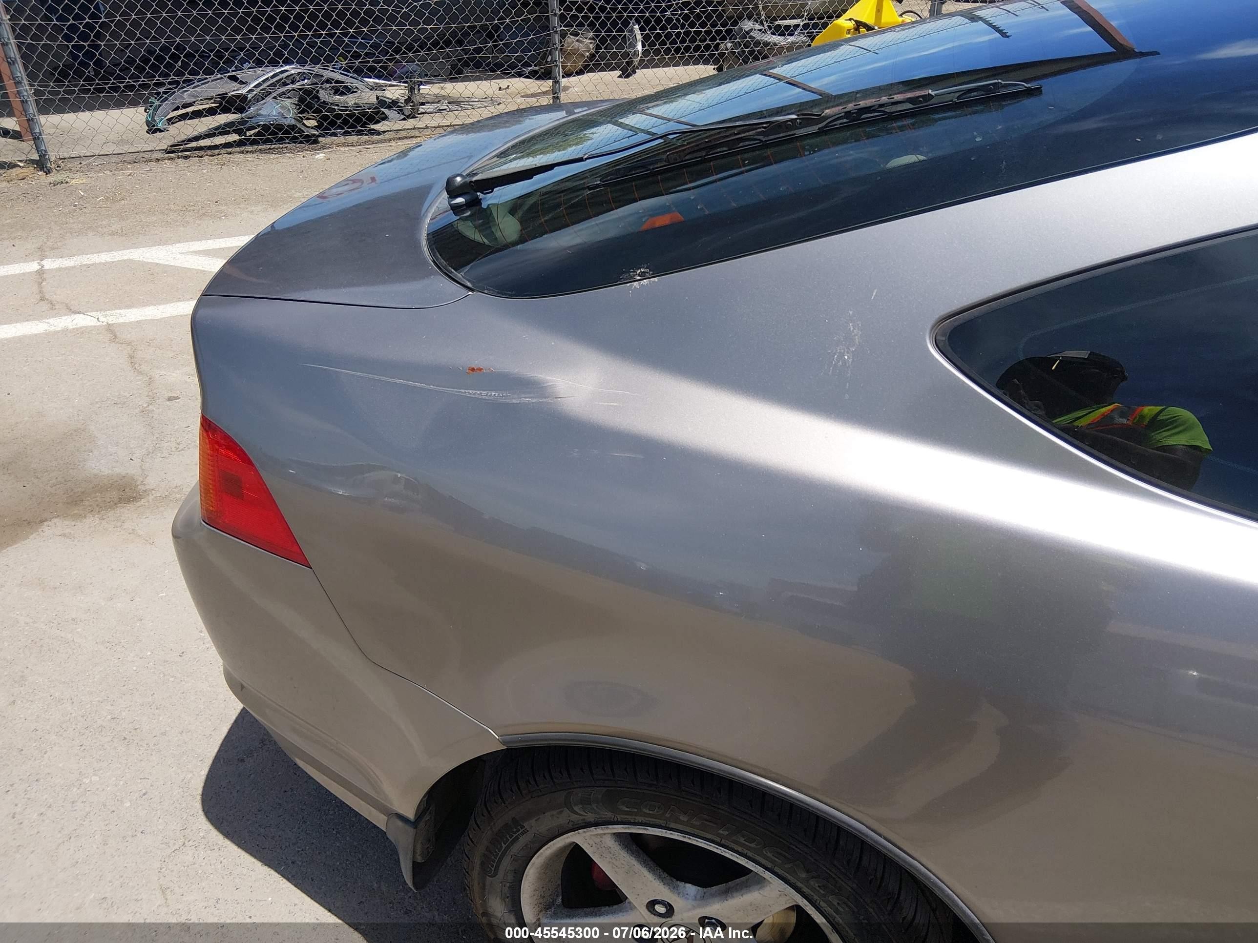 2003 Acura Rsx   Gray vin: JH4DC53823C016614