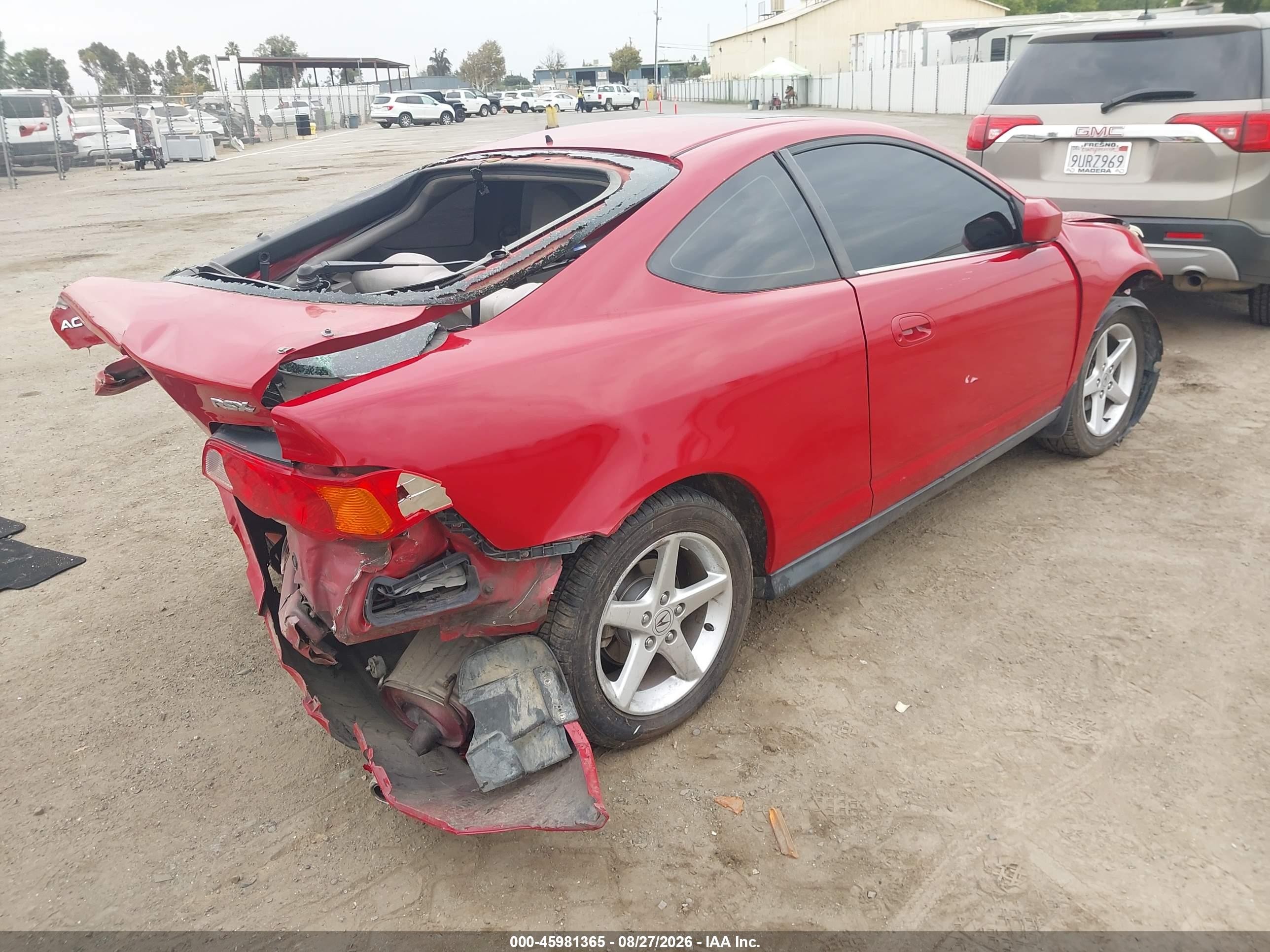 2004 Acura Rsx   Red vin: JH4DC53824S000534
