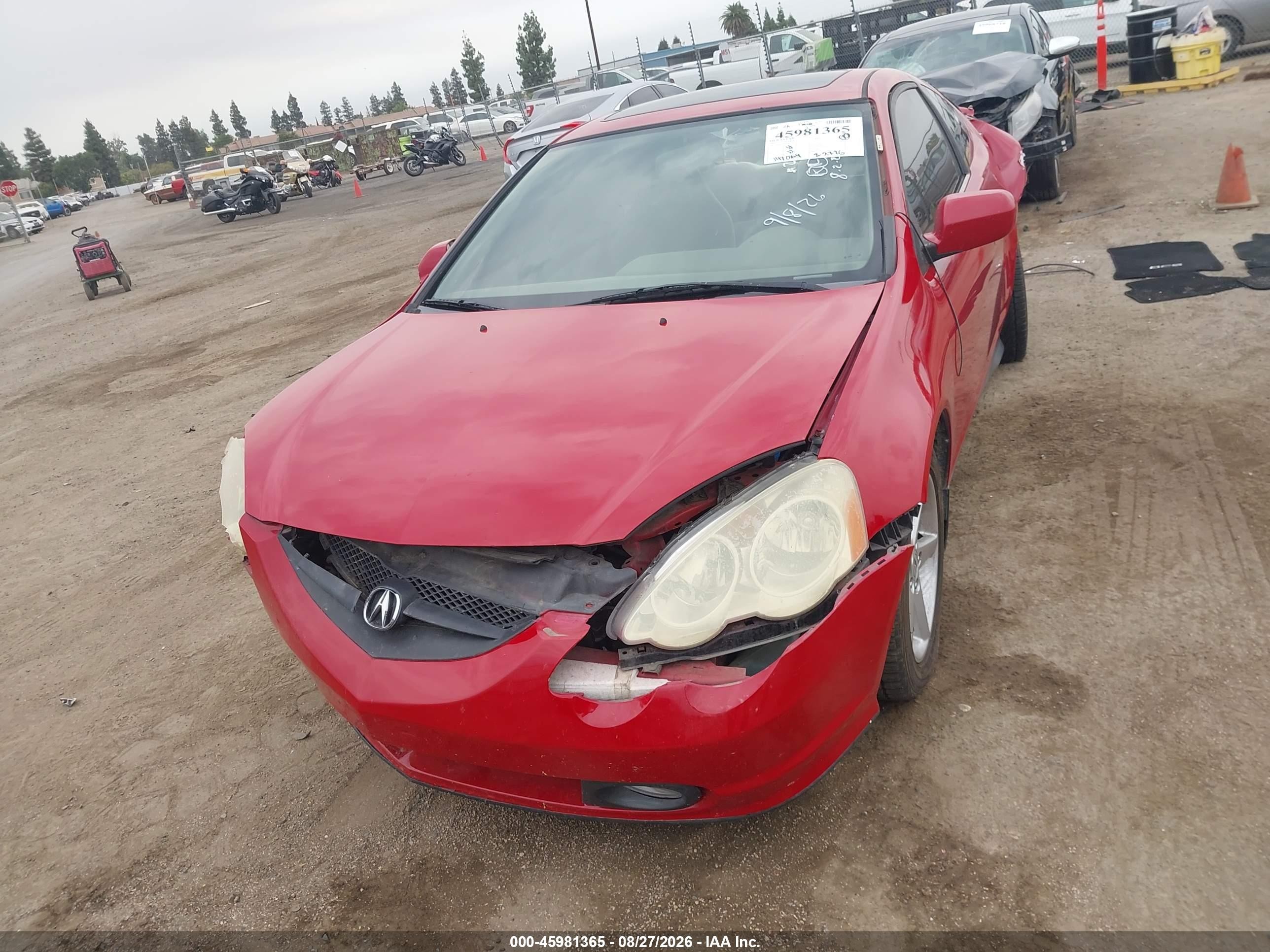 2004 Acura Rsx   Red vin: JH4DC53824S000534