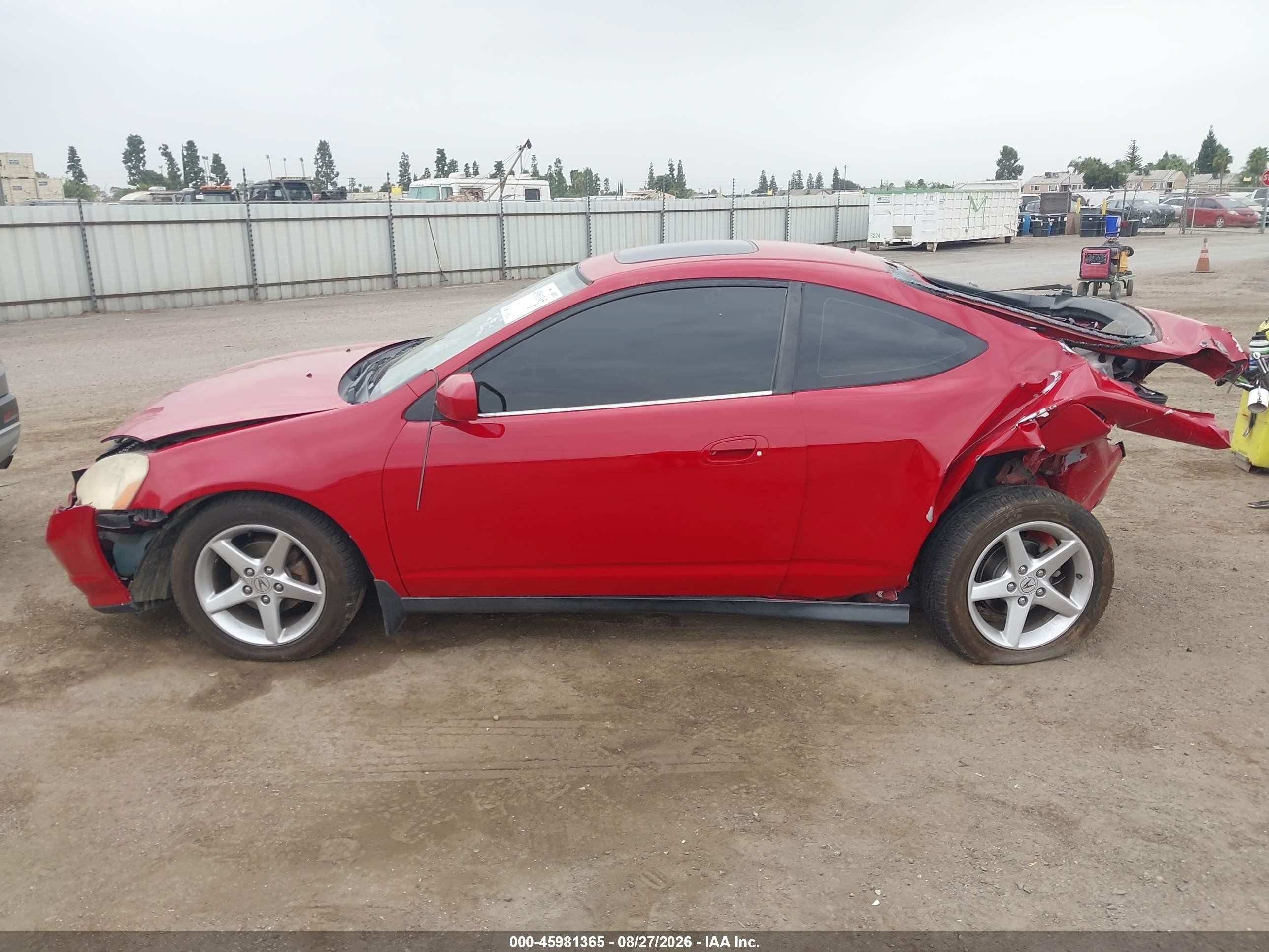 2004 Acura Rsx   Red vin: JH4DC53824S000534