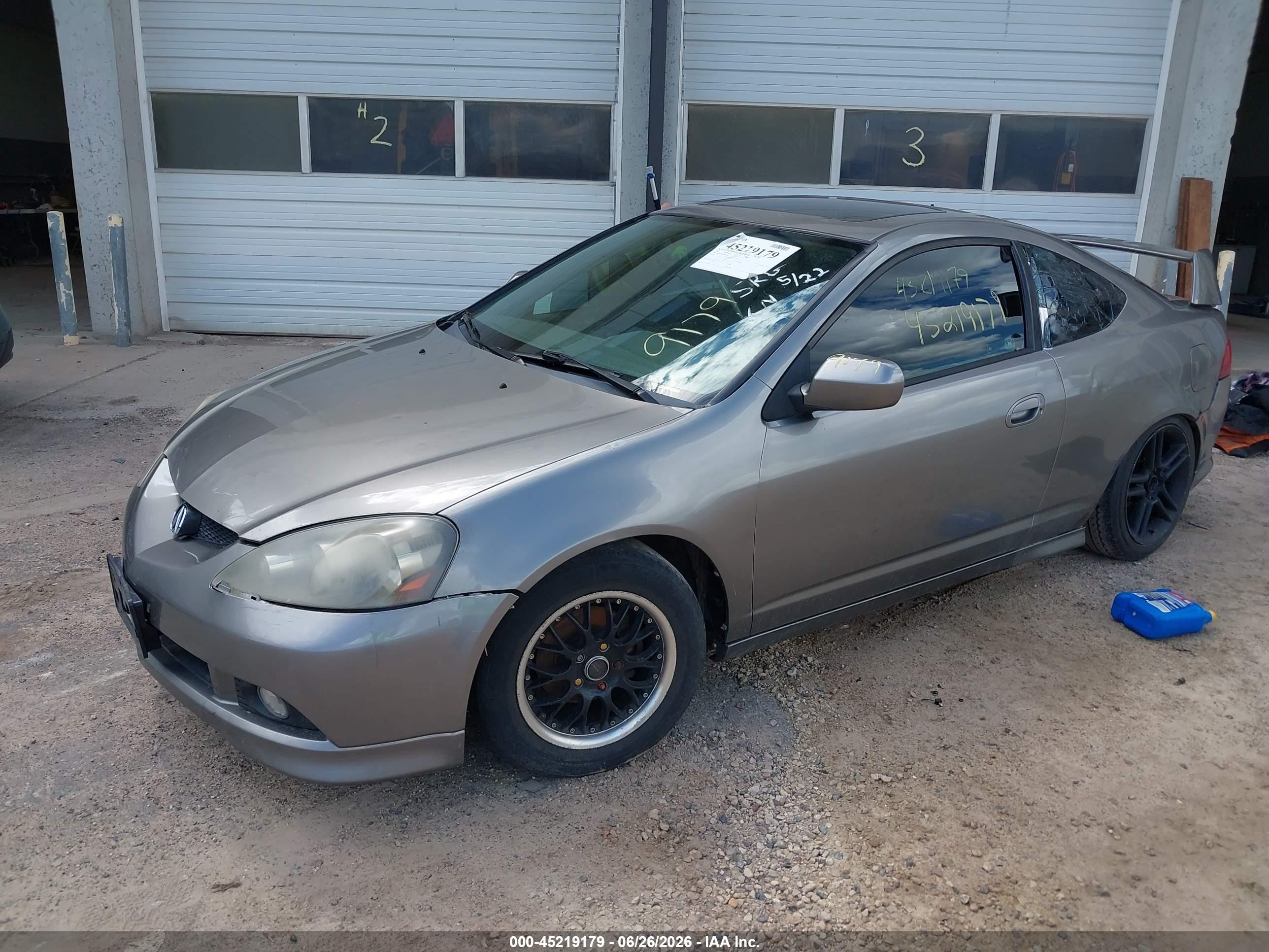 2005 Acura Rsx   Серый vin: JH4DC53835S002343