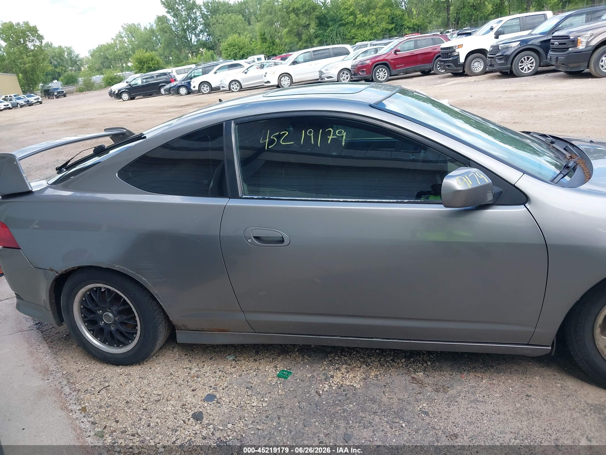 2005 Acura Rsx   Серый vin: JH4DC53835S002343