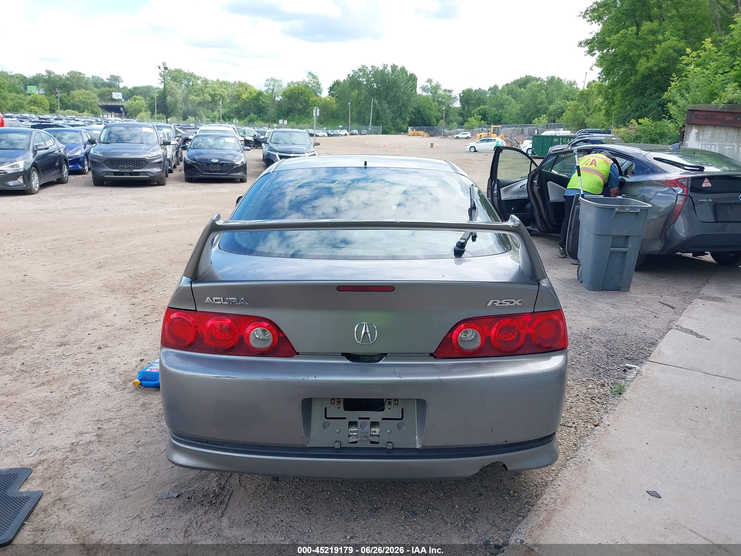 2005 Acura Rsx   Серый vin: JH4DC53835S002343