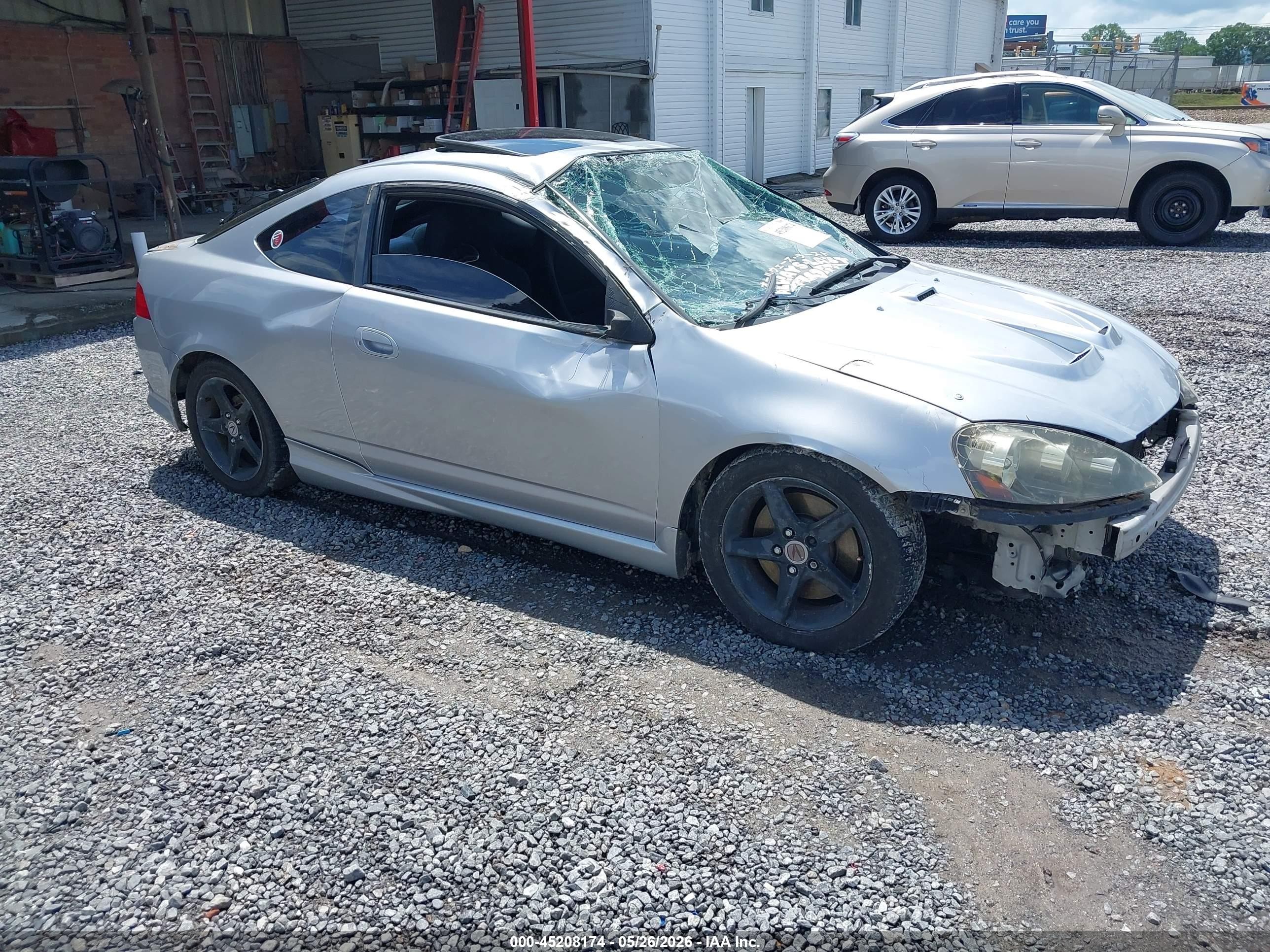 2005 Acura Rsx Silver vin: JH4DC53835S009115