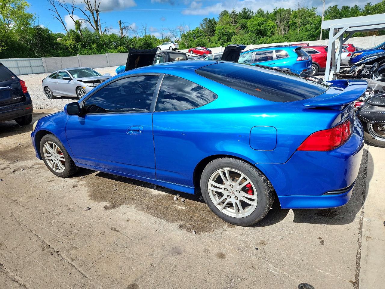 2006 Acura Rsx Blue vin: JH4DC53836S003333