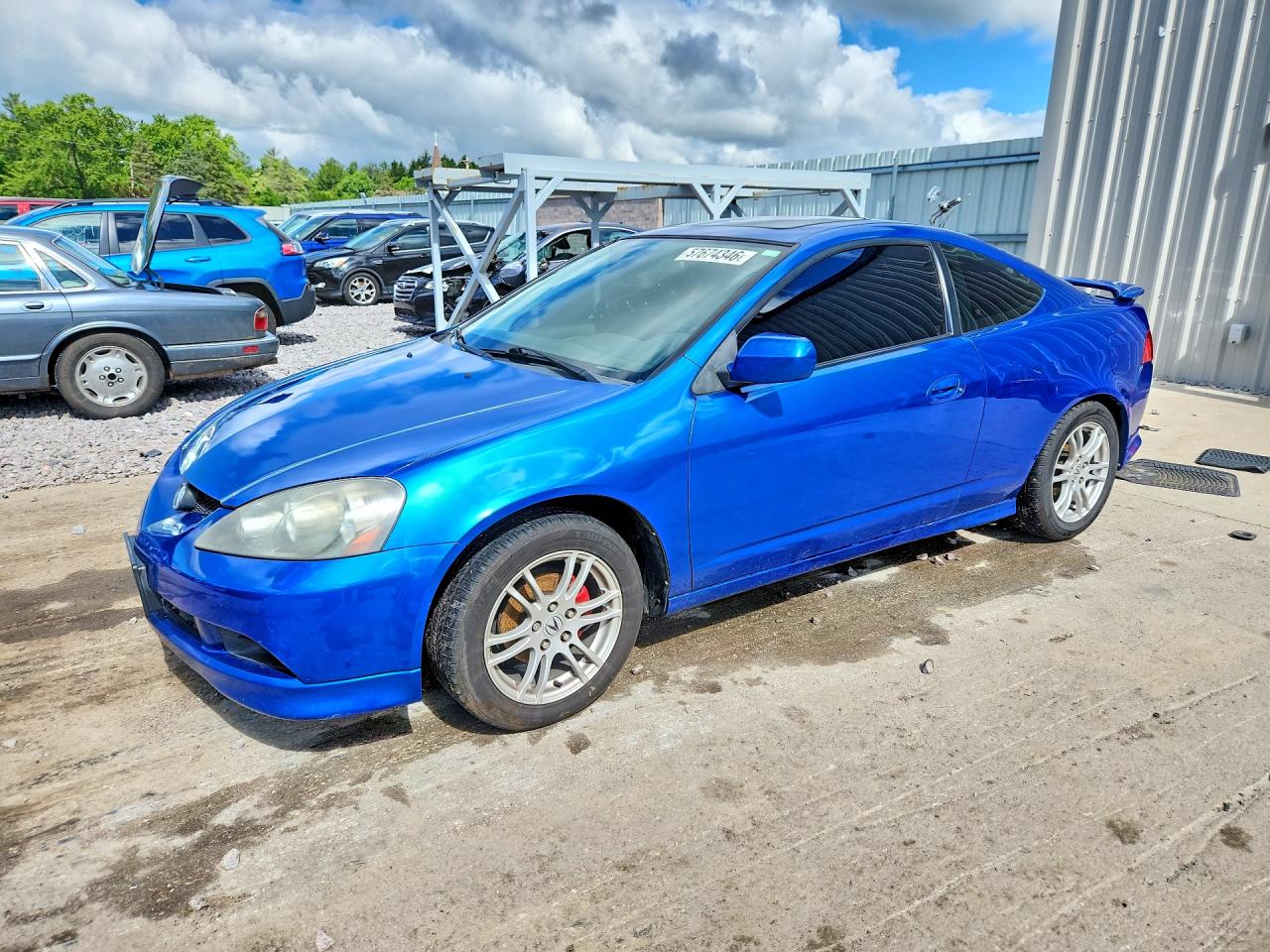 2006 Acura Rsx Синий vin: JH4DC53836S003333