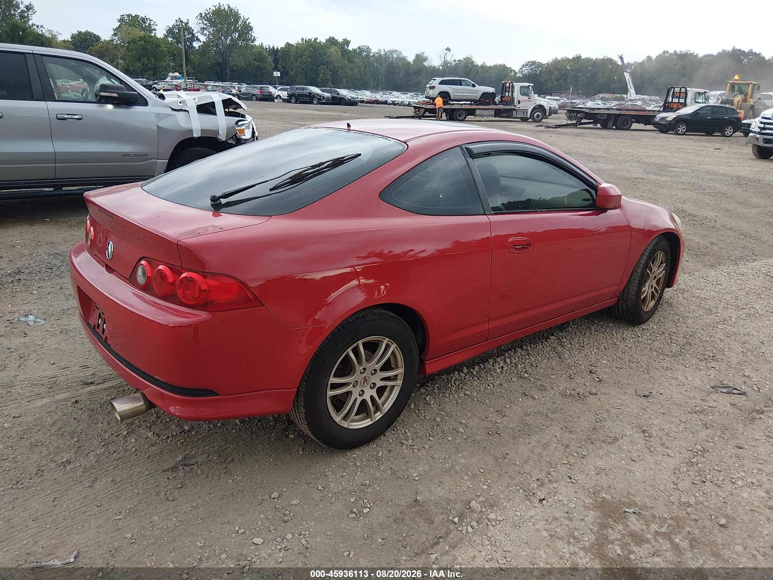 2006 Acura Rsx   Red vin: JH4DC53836S013554
