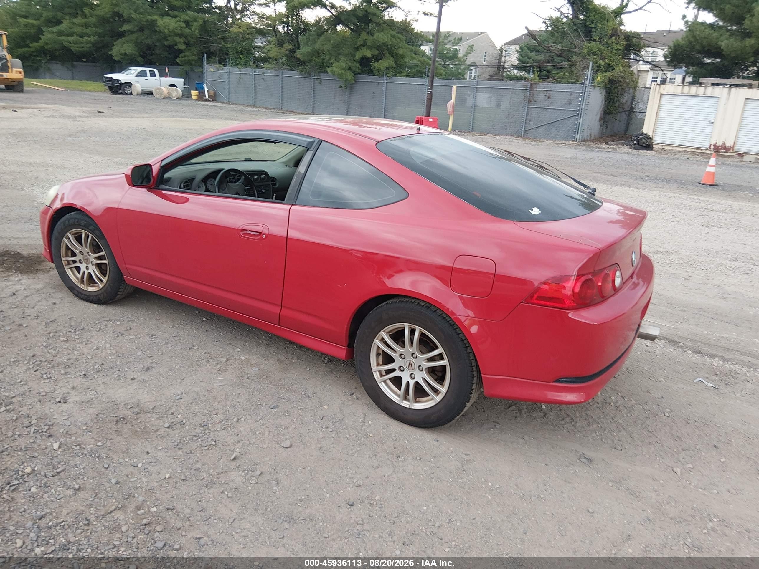 2006 Acura Rsx   Red vin: JH4DC53836S013554