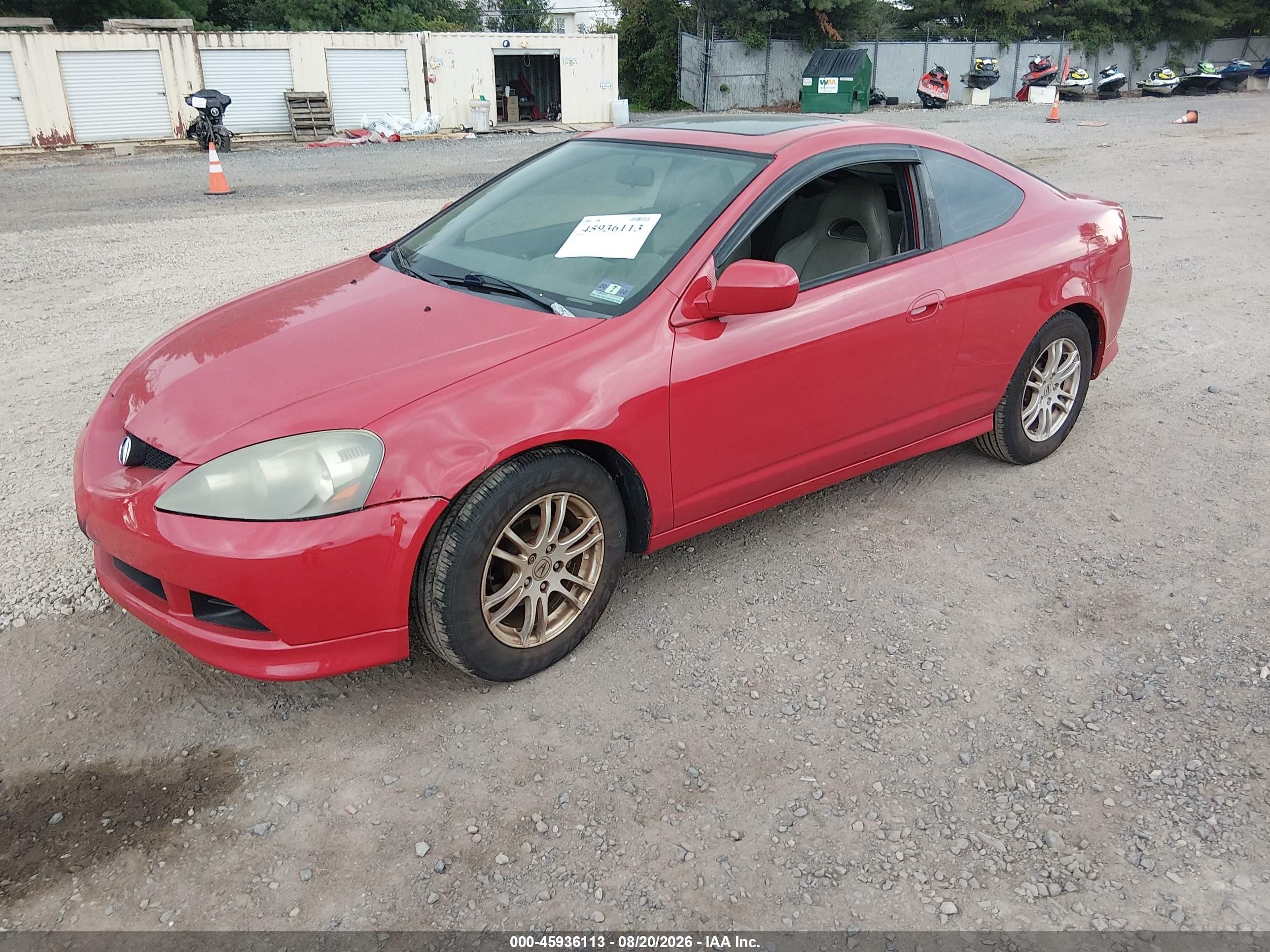 2006 Acura Rsx   Red vin: JH4DC53836S013554
