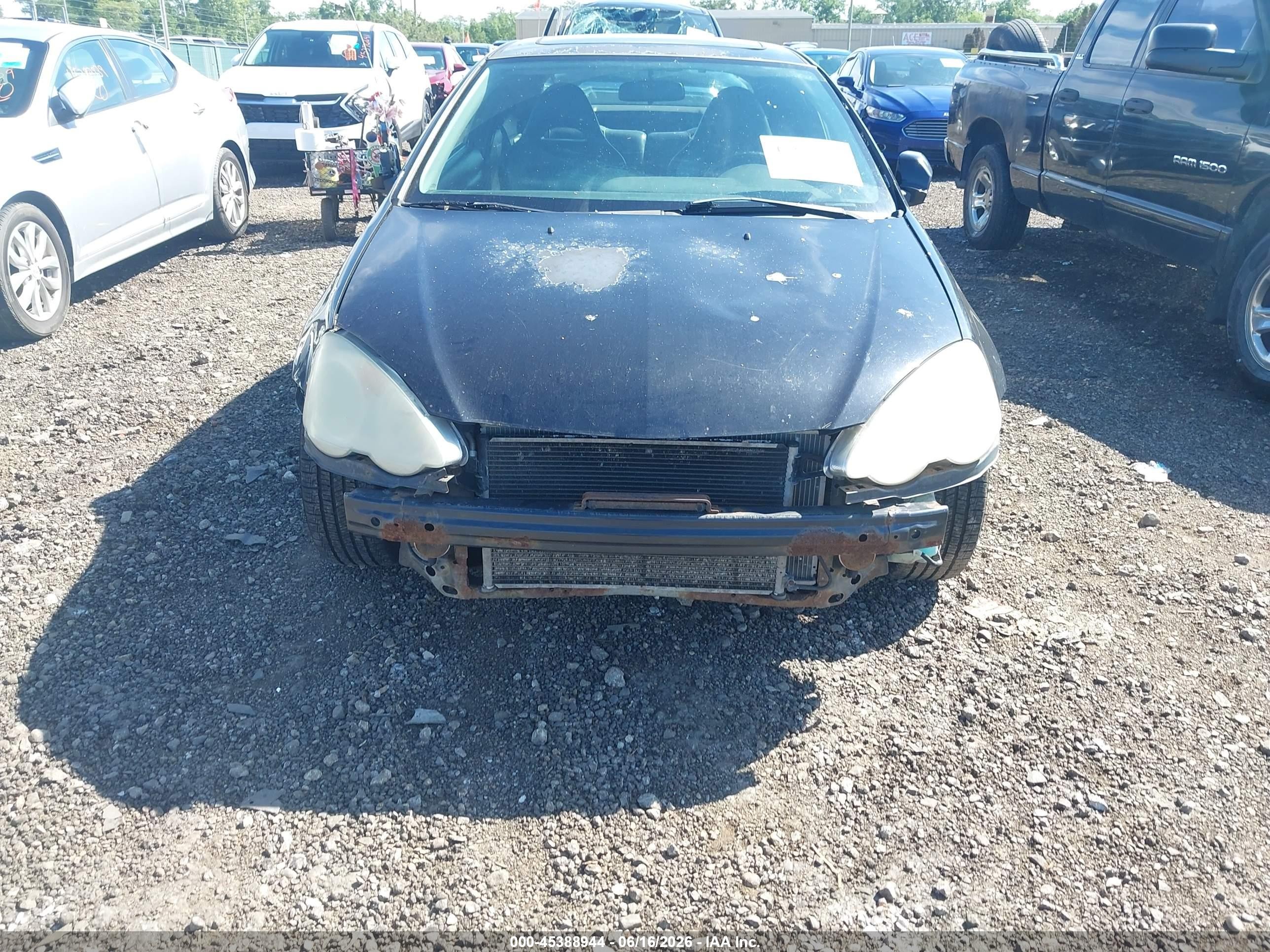 2003 Acura Rsx Black vin: JH4DC53843C017280