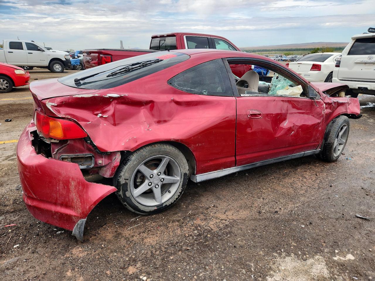 2002 Acura Rsx Красный vin: JH4DC53852C013575
