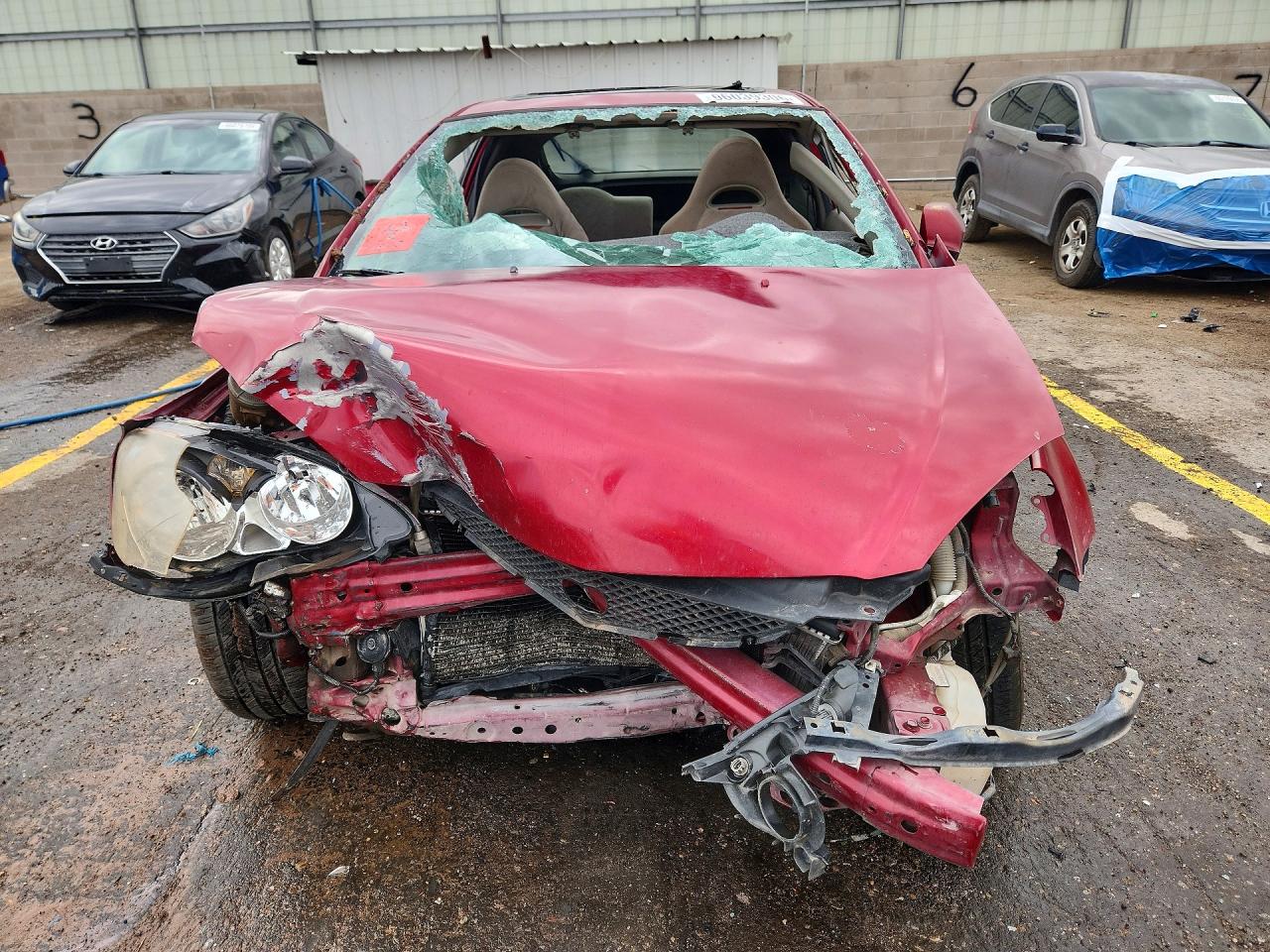 2002 Acura Rsx Красный vin: JH4DC53852C013575