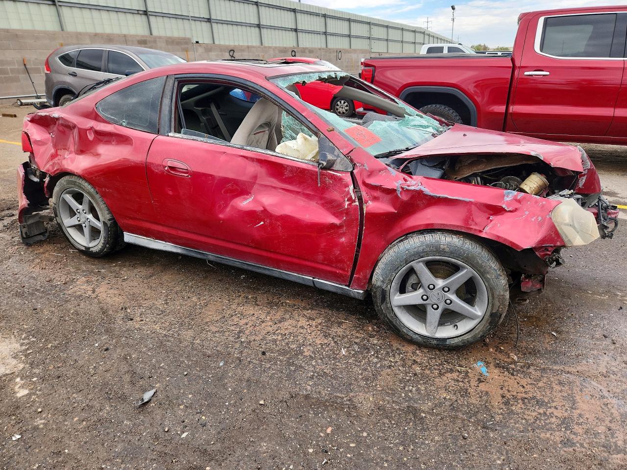 2002 Acura Rsx Красный vin: JH4DC53852C013575