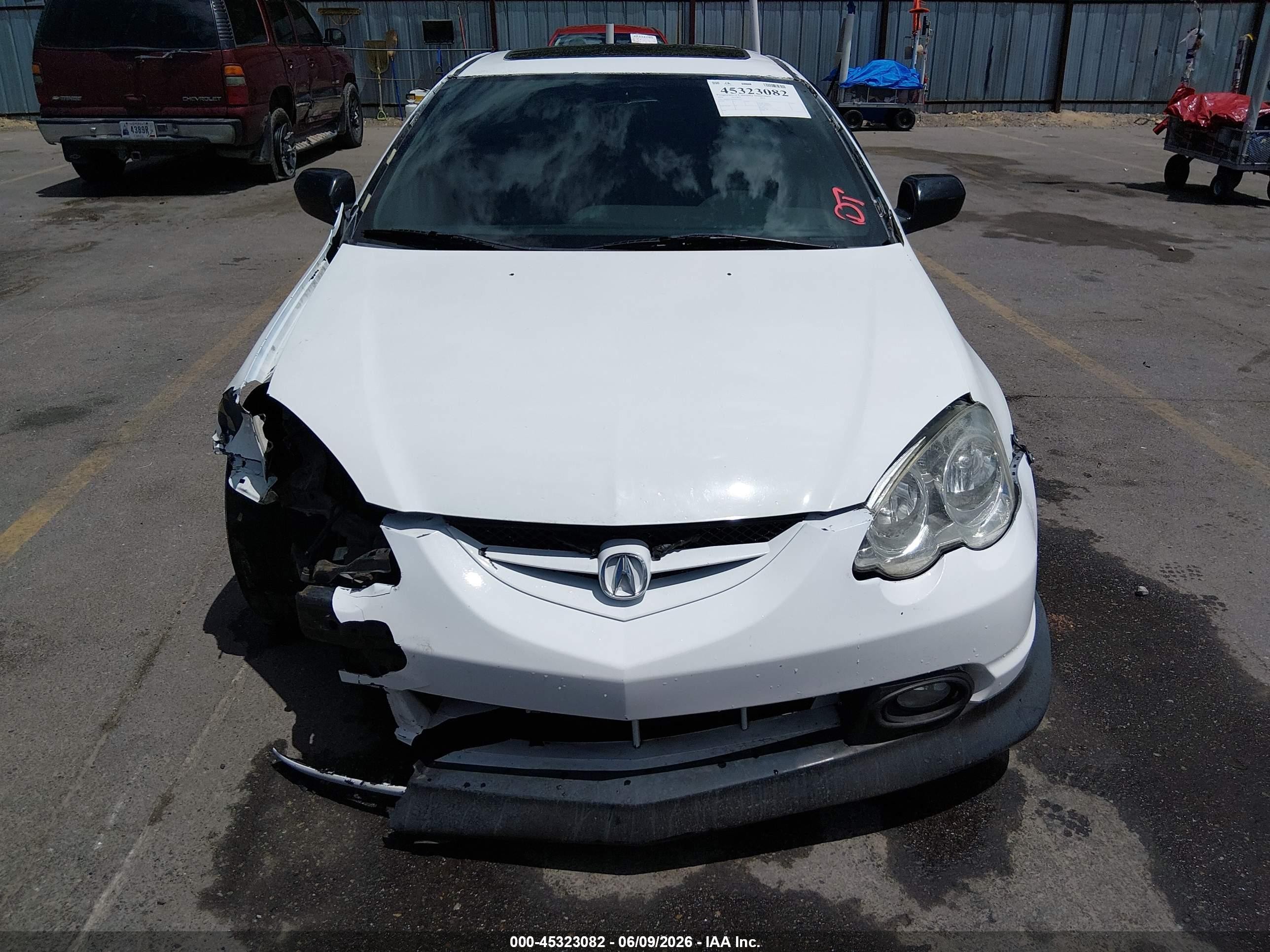 2004 Acura Rsx   White vin: JH4DC53854S012502