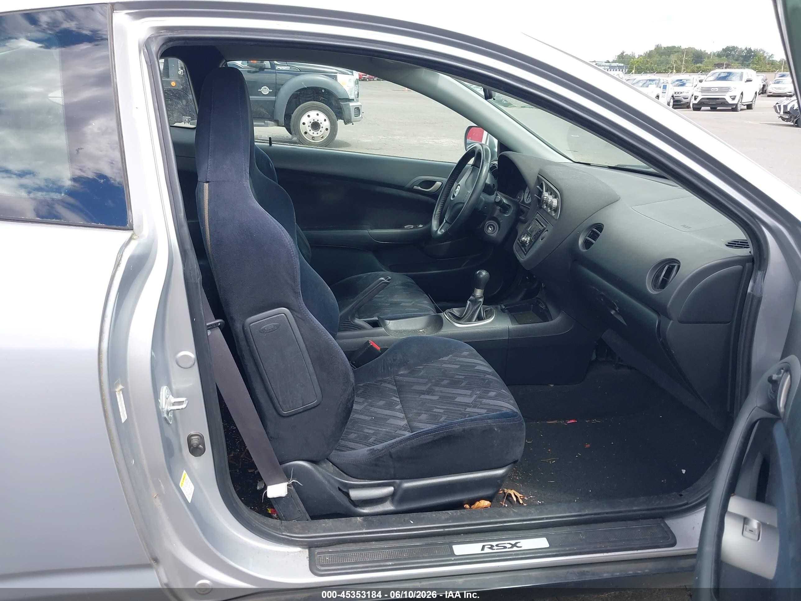 2002 Acura Rsx   Серебряный vin: JH4DC53862C026609