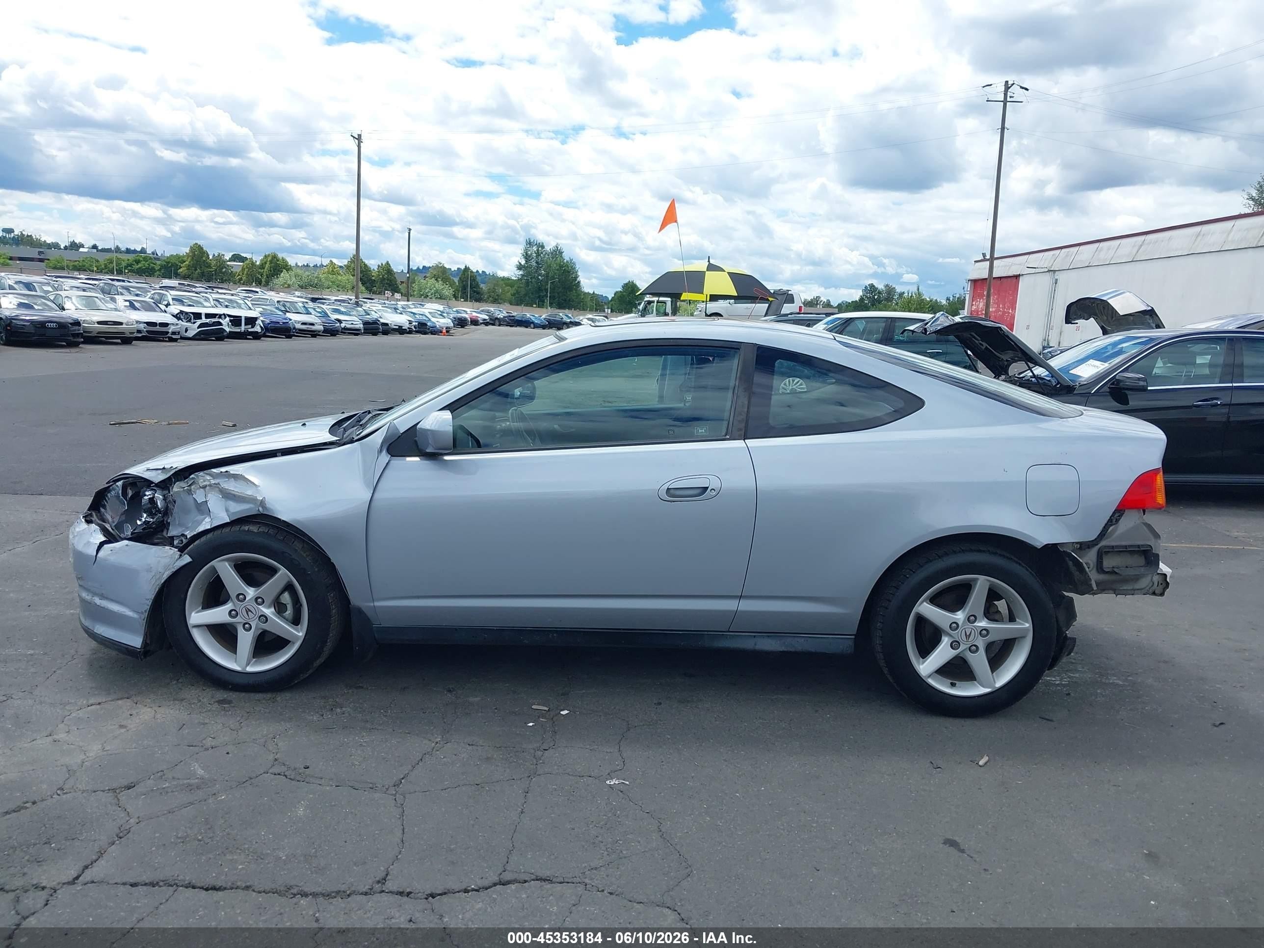 2002 Acura Rsx   Серебряный vin: JH4DC53862C026609
