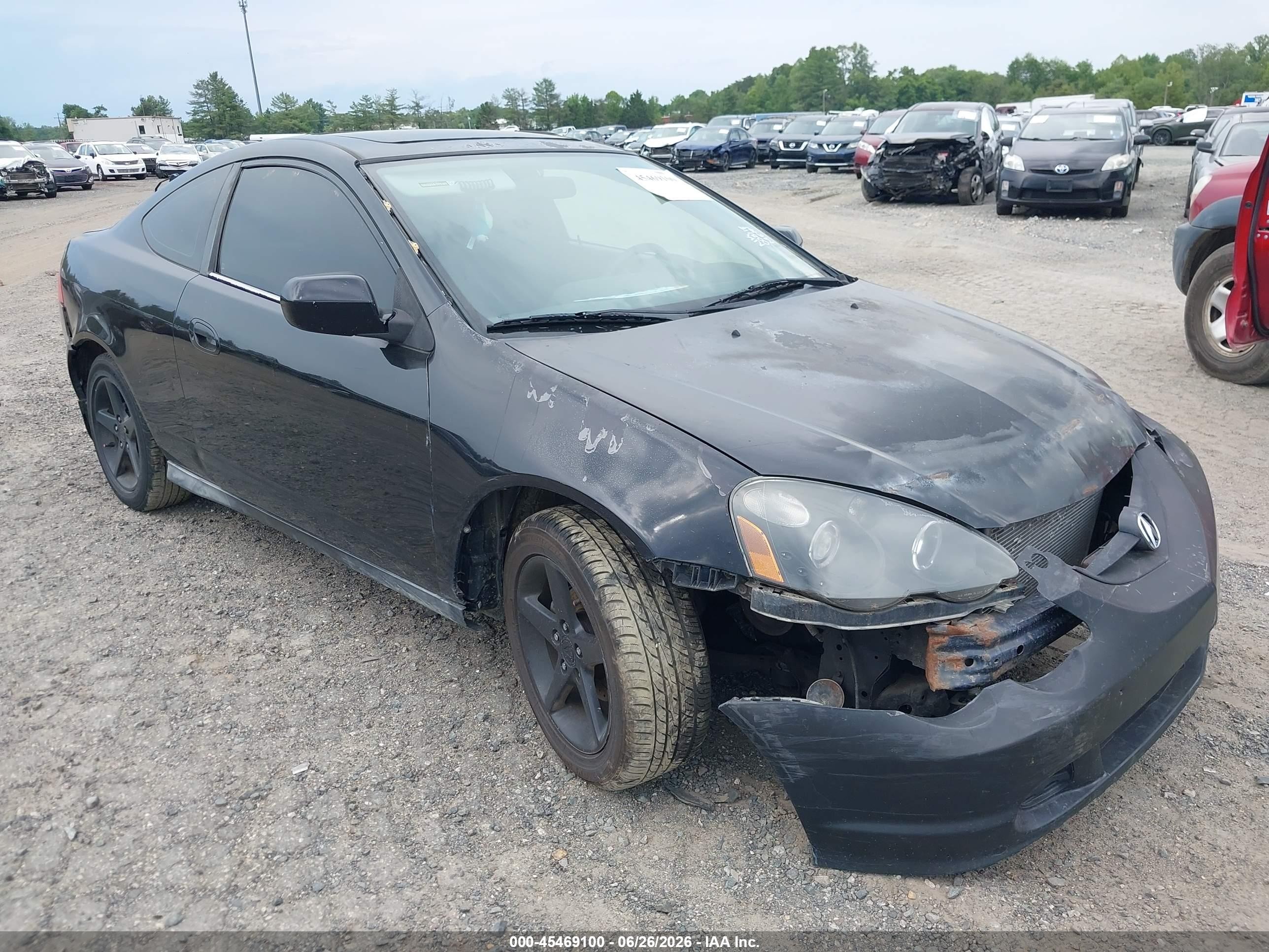 2002 Acura Rsx   Черный vin: JH4DC53872C008118