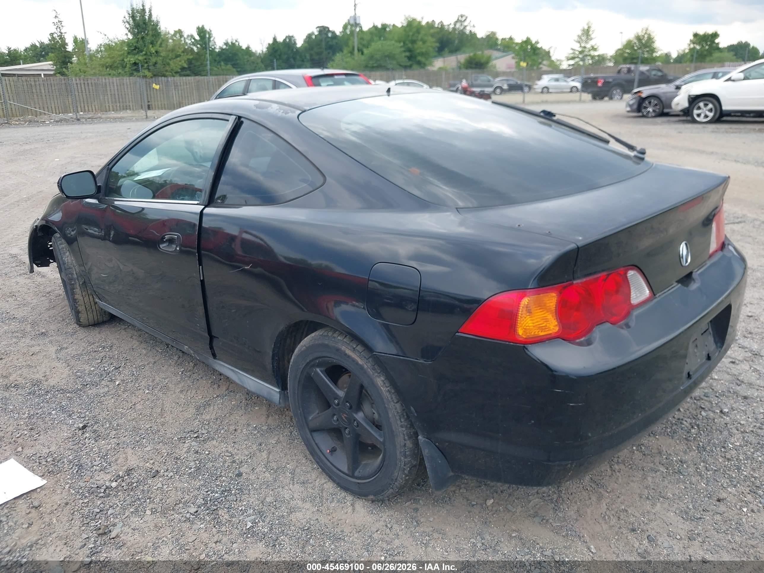 2002 Acura Rsx   Black vin: JH4DC53872C008118