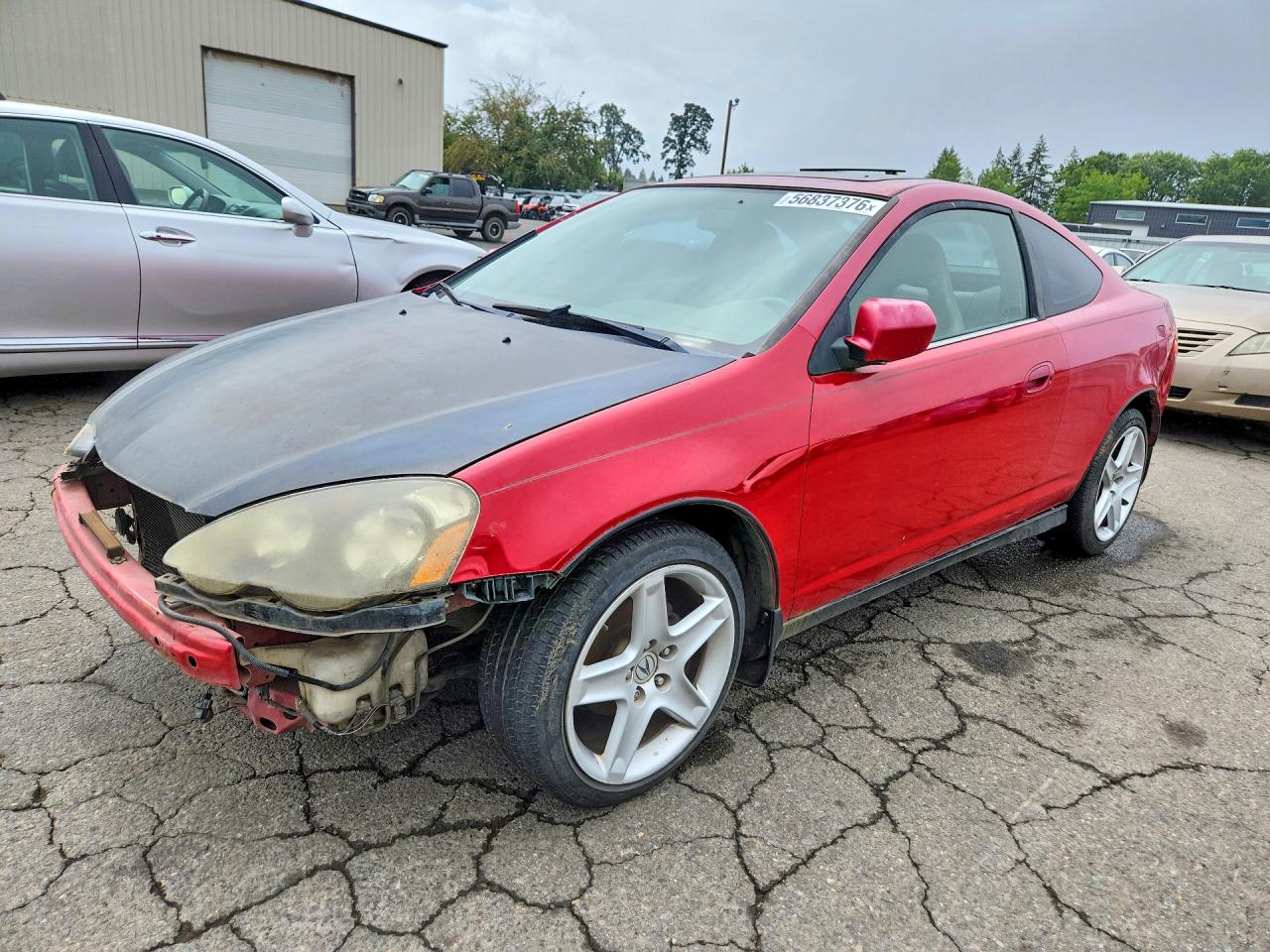 2004 Acura Rsx Red vin: JH4DC53874S000951