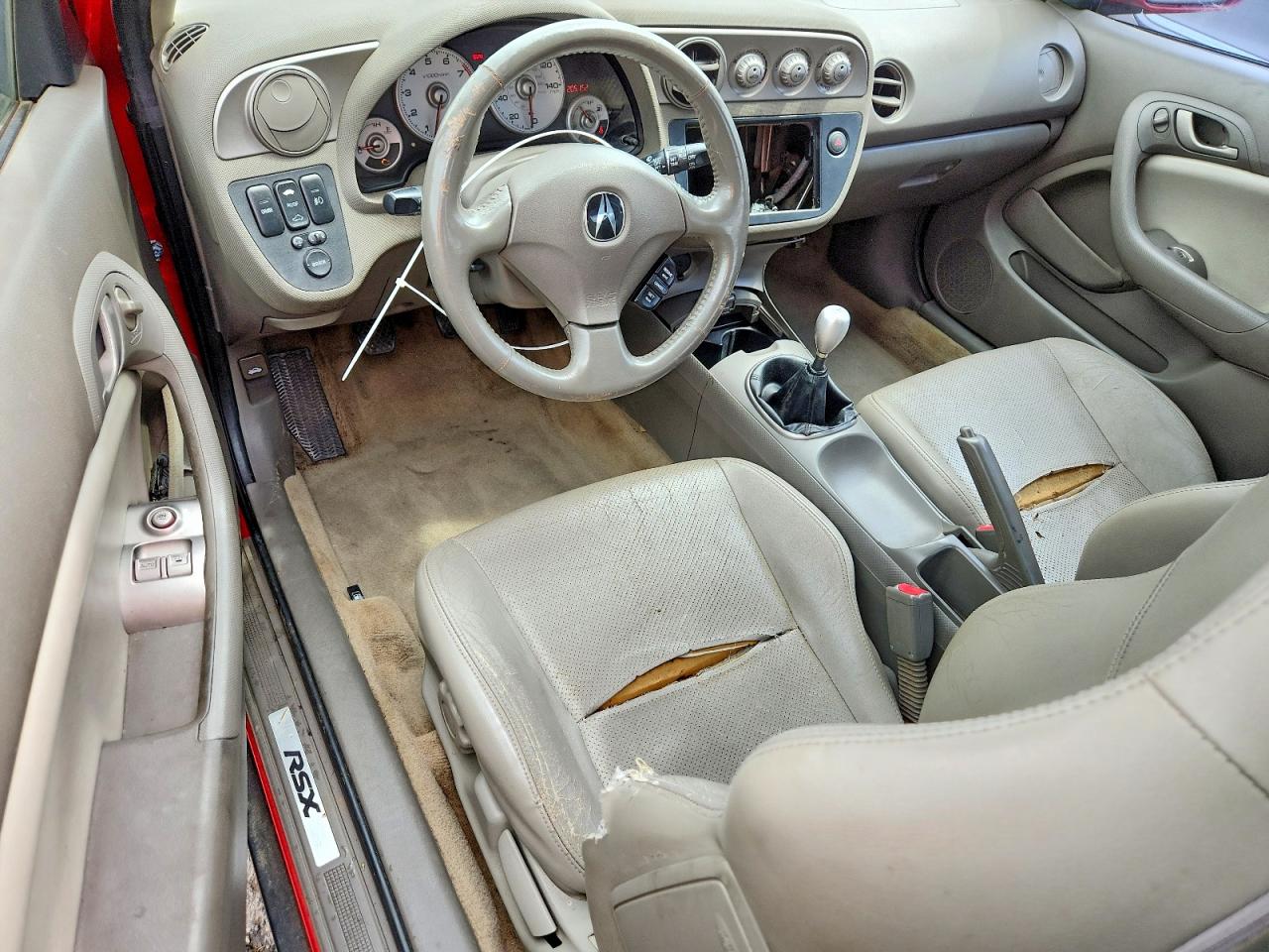 2004 Acura Rsx Красный vin: JH4DC53874S000951