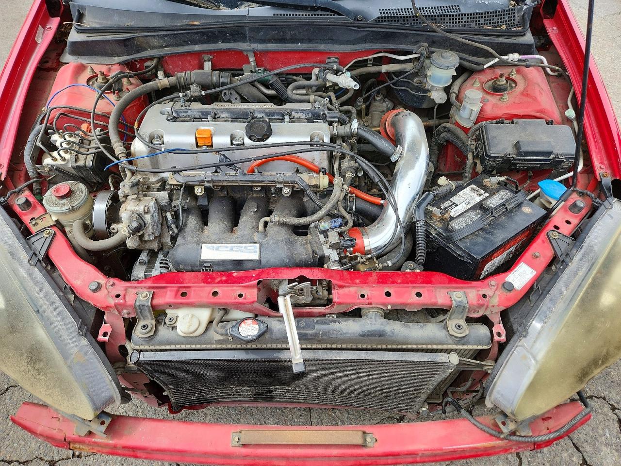 2004 Acura Rsx Красный vin: JH4DC53874S000951