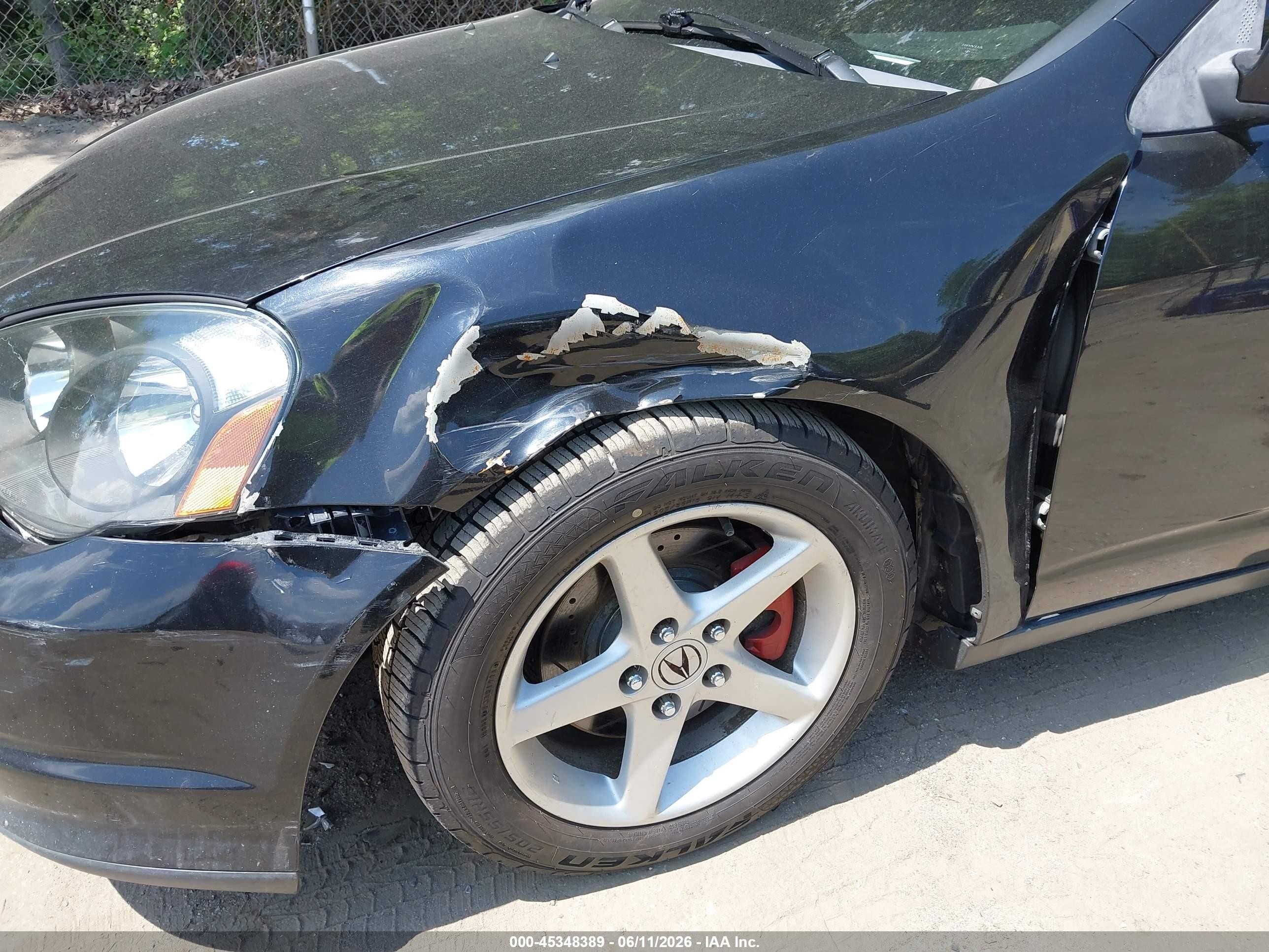 2002 Acura Rsx   Black vin: JH4DC53882C011609