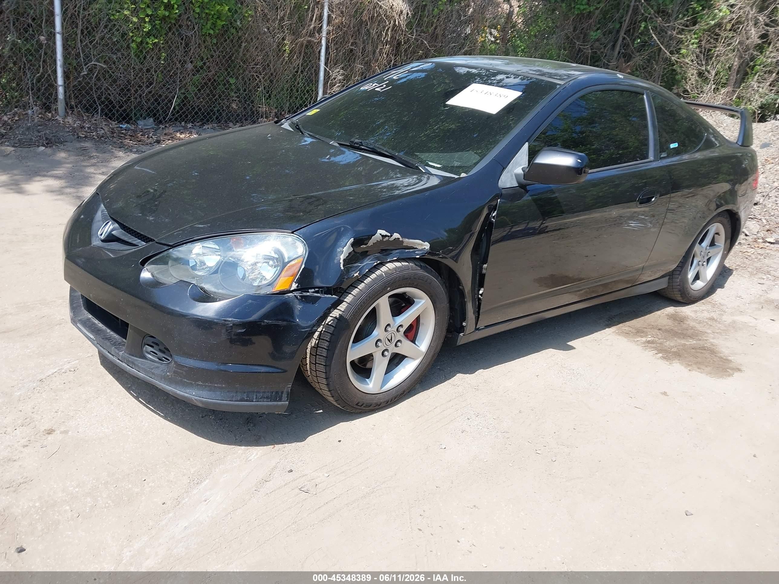 2002 Acura Rsx   Black vin: JH4DC53882C011609