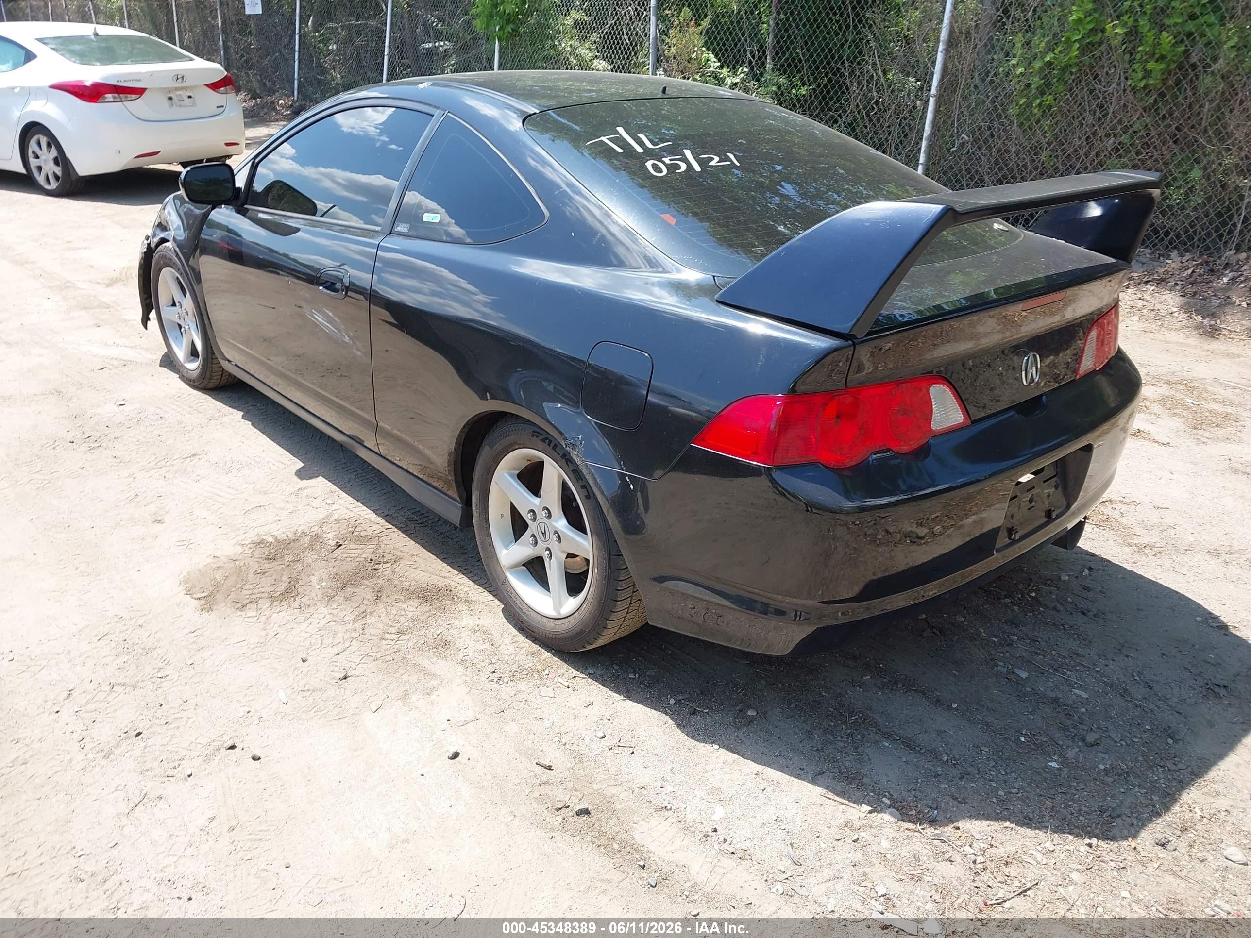 2002 Acura Rsx   Black vin: JH4DC53882C011609