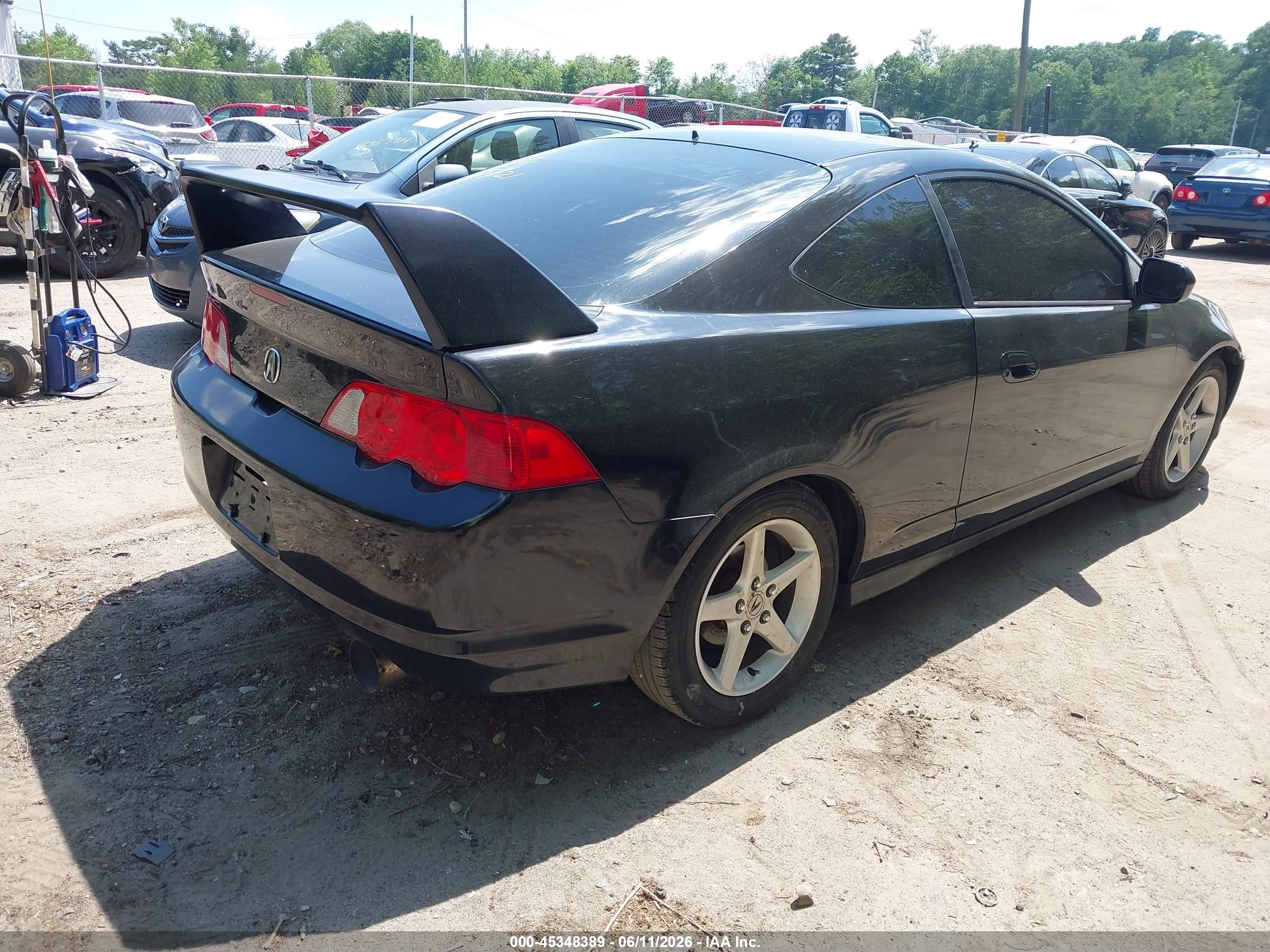 2002 Acura Rsx   Black vin: JH4DC53882C011609