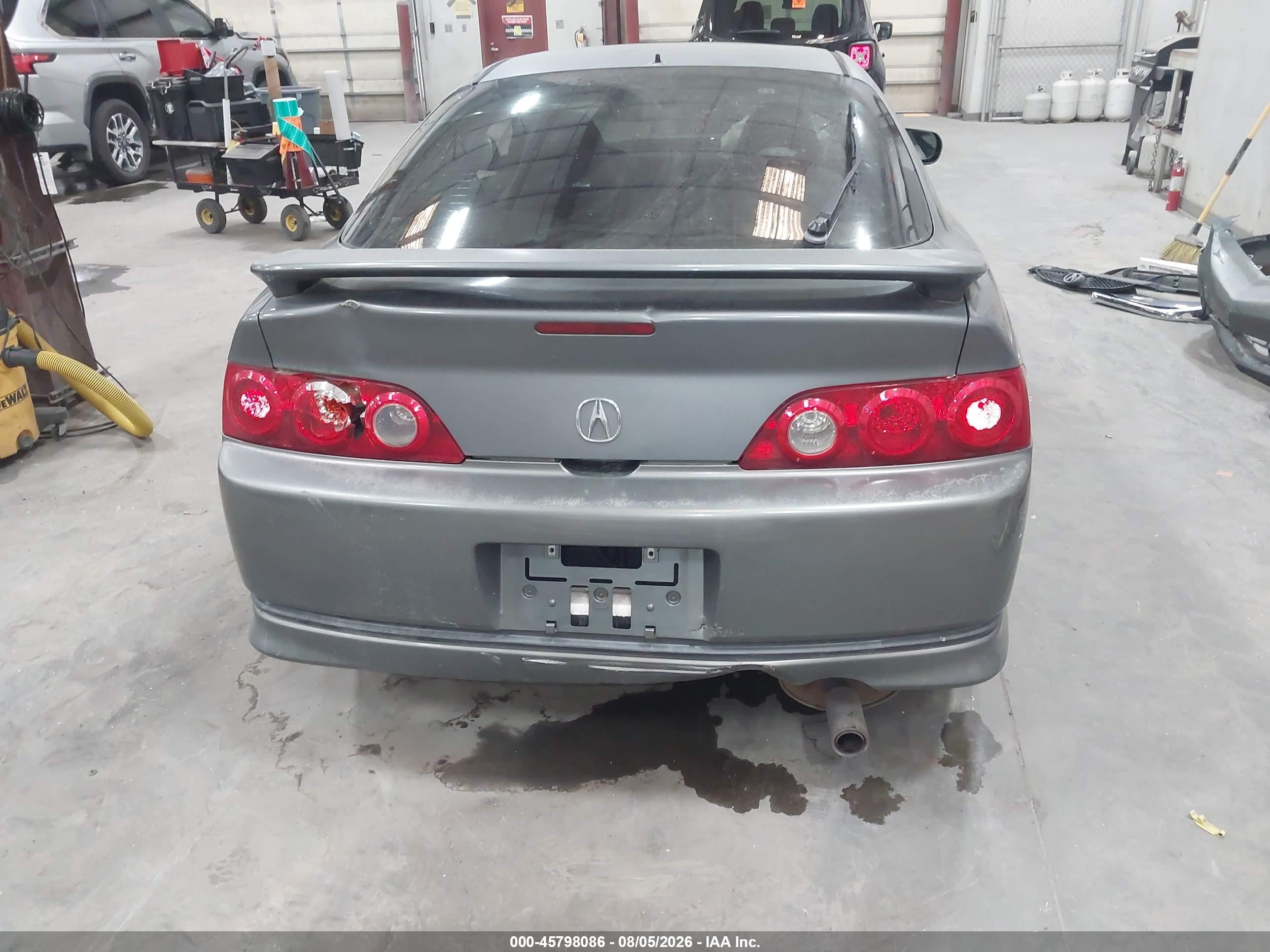 2006 Acura Rsx   Gray vin: JH4DC538X6S021330