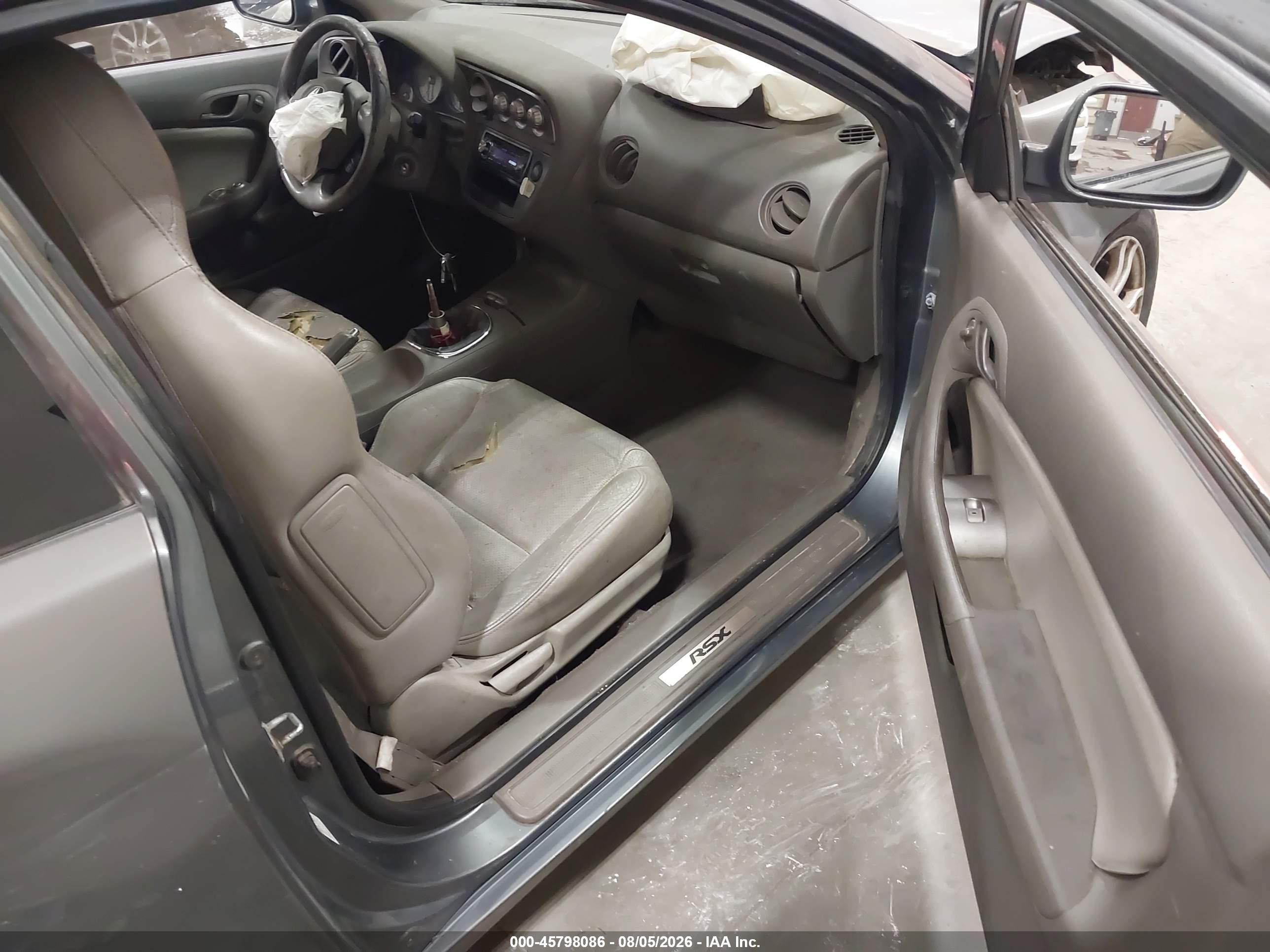 2006 Acura Rsx   Gray vin: JH4DC538X6S021330