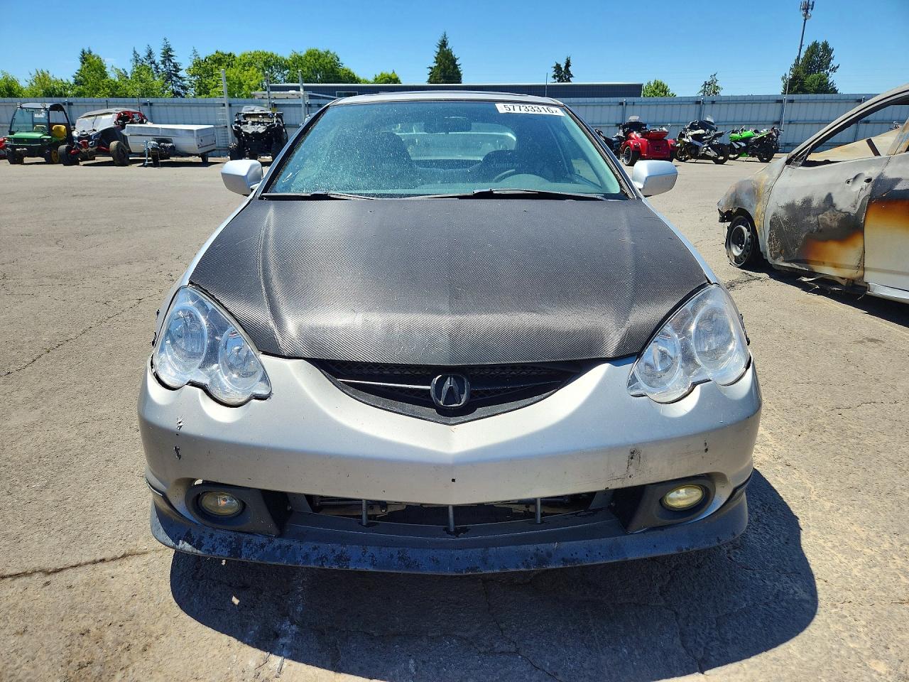2002 Acura Rsx Silver vin: JH4DC54802C007102