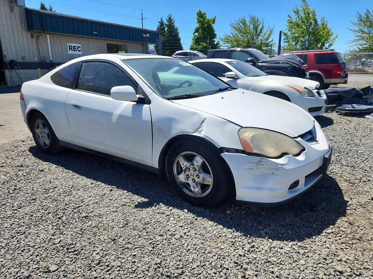 2003 Acura Rsx White vin: JH4DC54803S002103