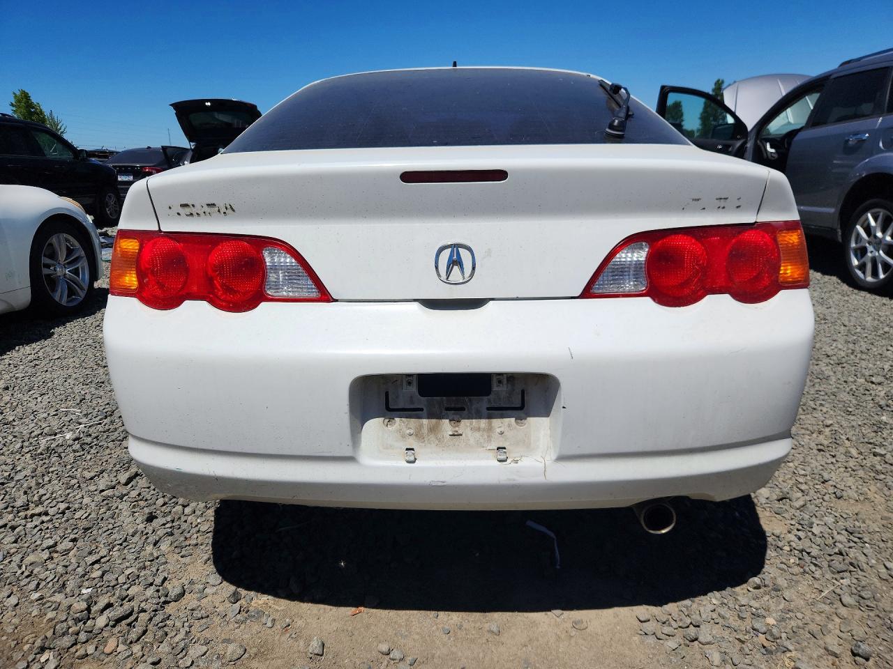 2003 Acura Rsx White vin: JH4DC54803S002103