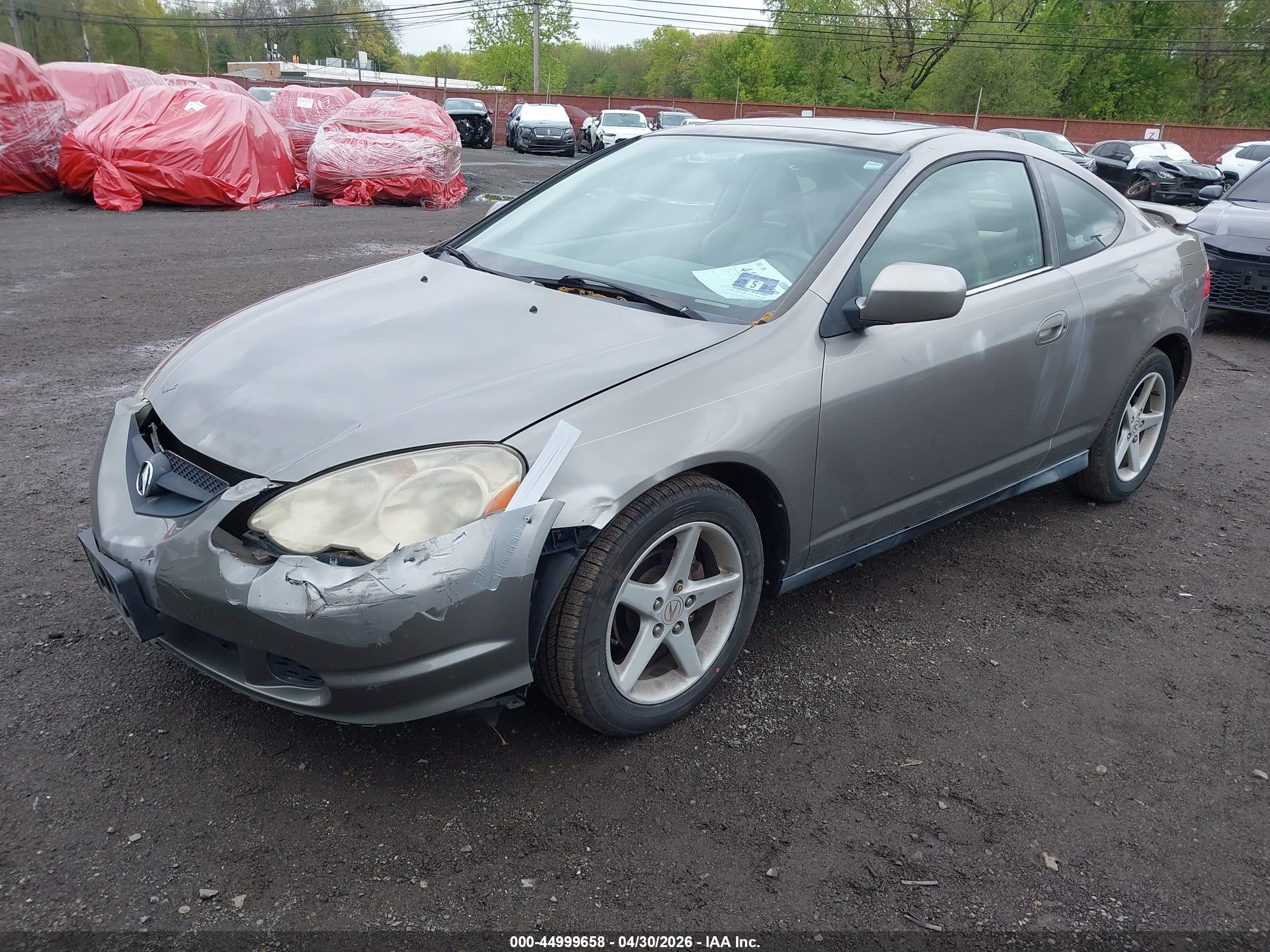 2004 Acura Rsx   Gray vin: JH4DC54814S015198