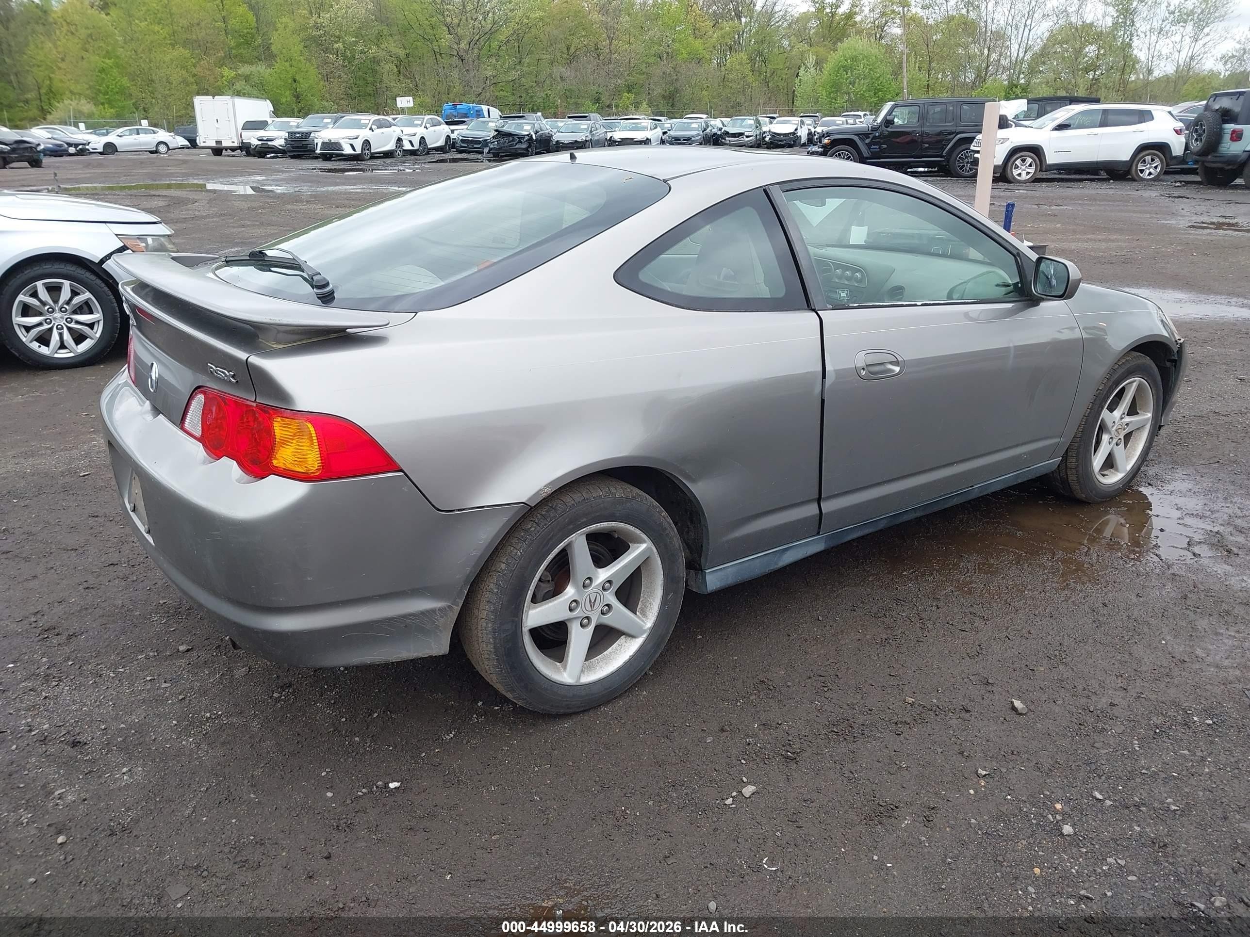 2004 Acura Rsx   Gray vin: JH4DC54814S015198
