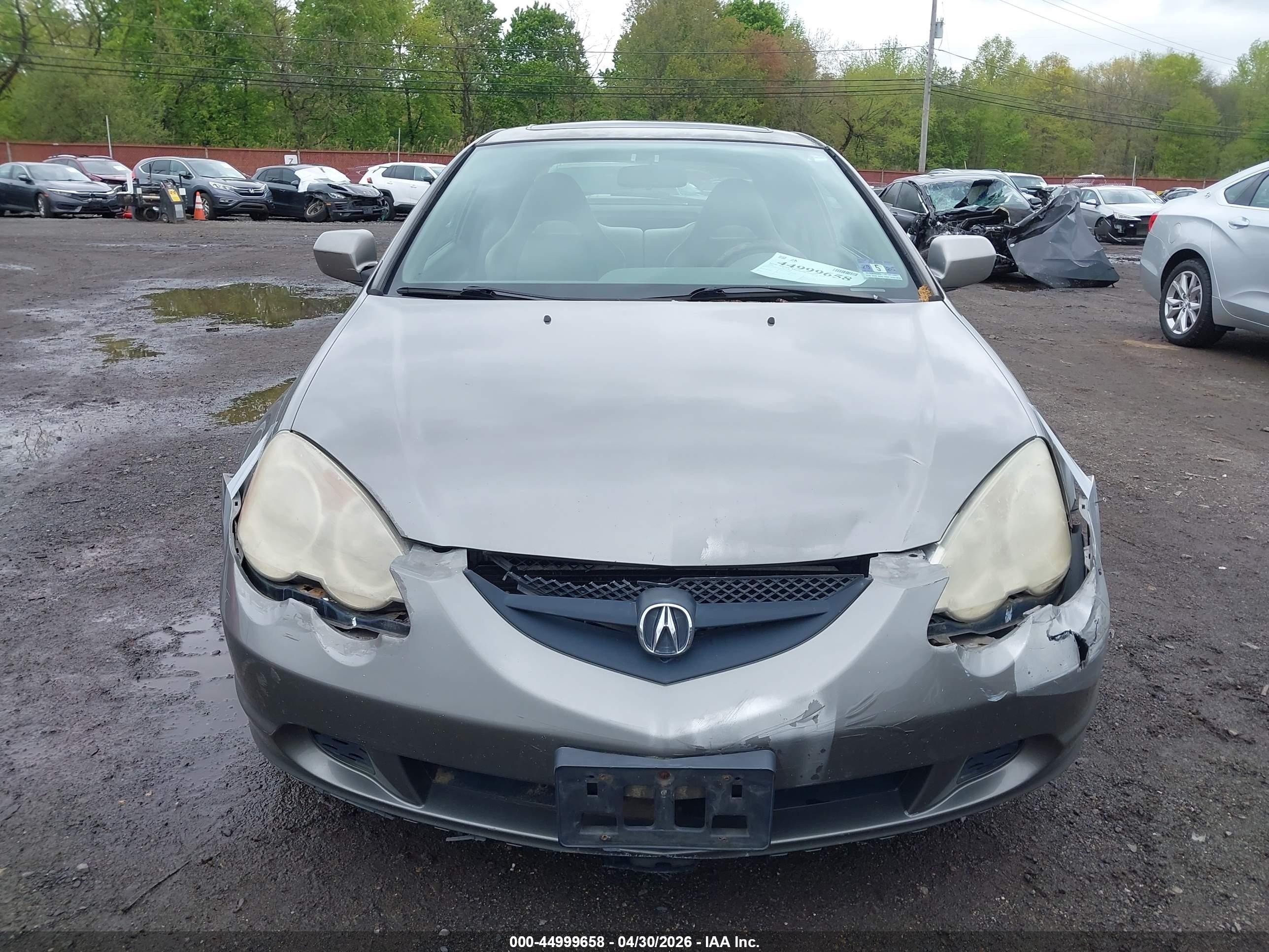 2004 Acura Rsx   Gray vin: JH4DC54814S015198