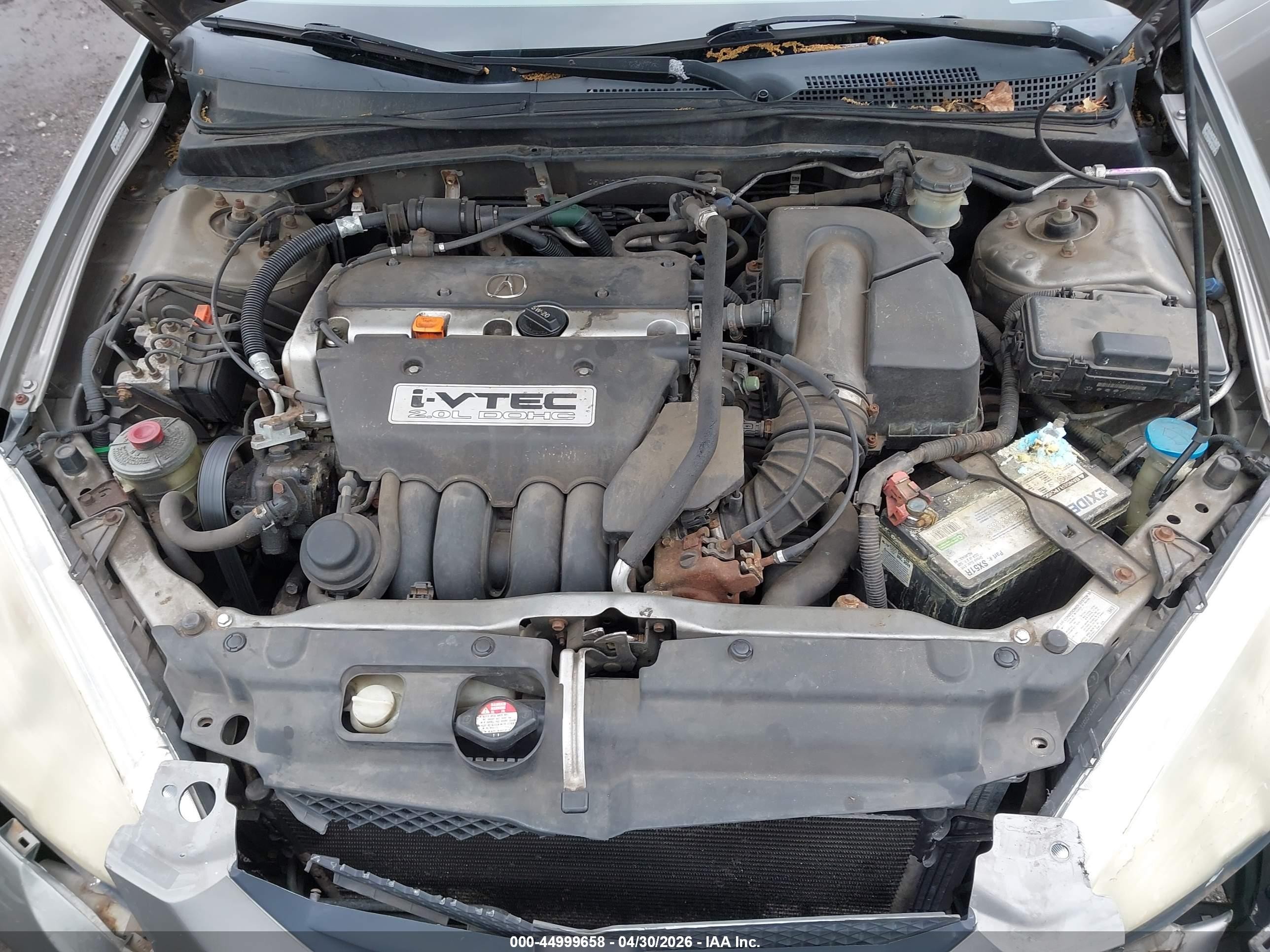 2004 Acura Rsx   Gray vin: JH4DC54814S015198