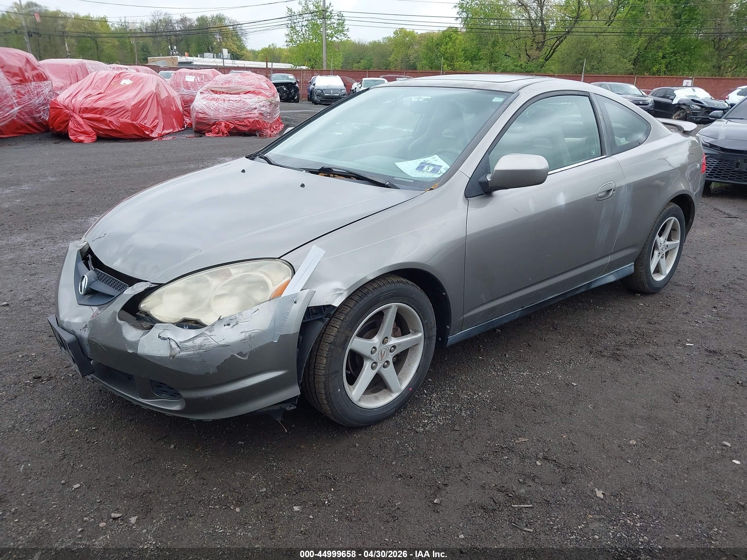2004 Acura Rsx   Gray vin: JH4DC54814S015198