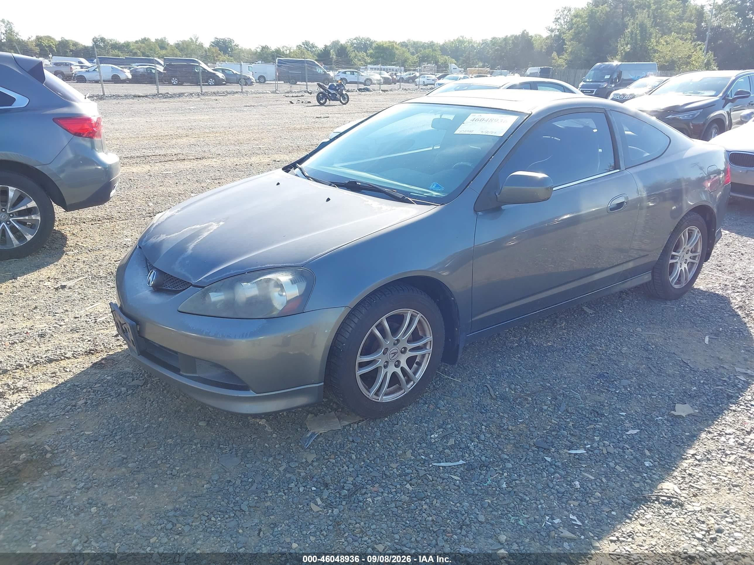 2006 Acura Rsx Gray vin: JH4DC54816S004396