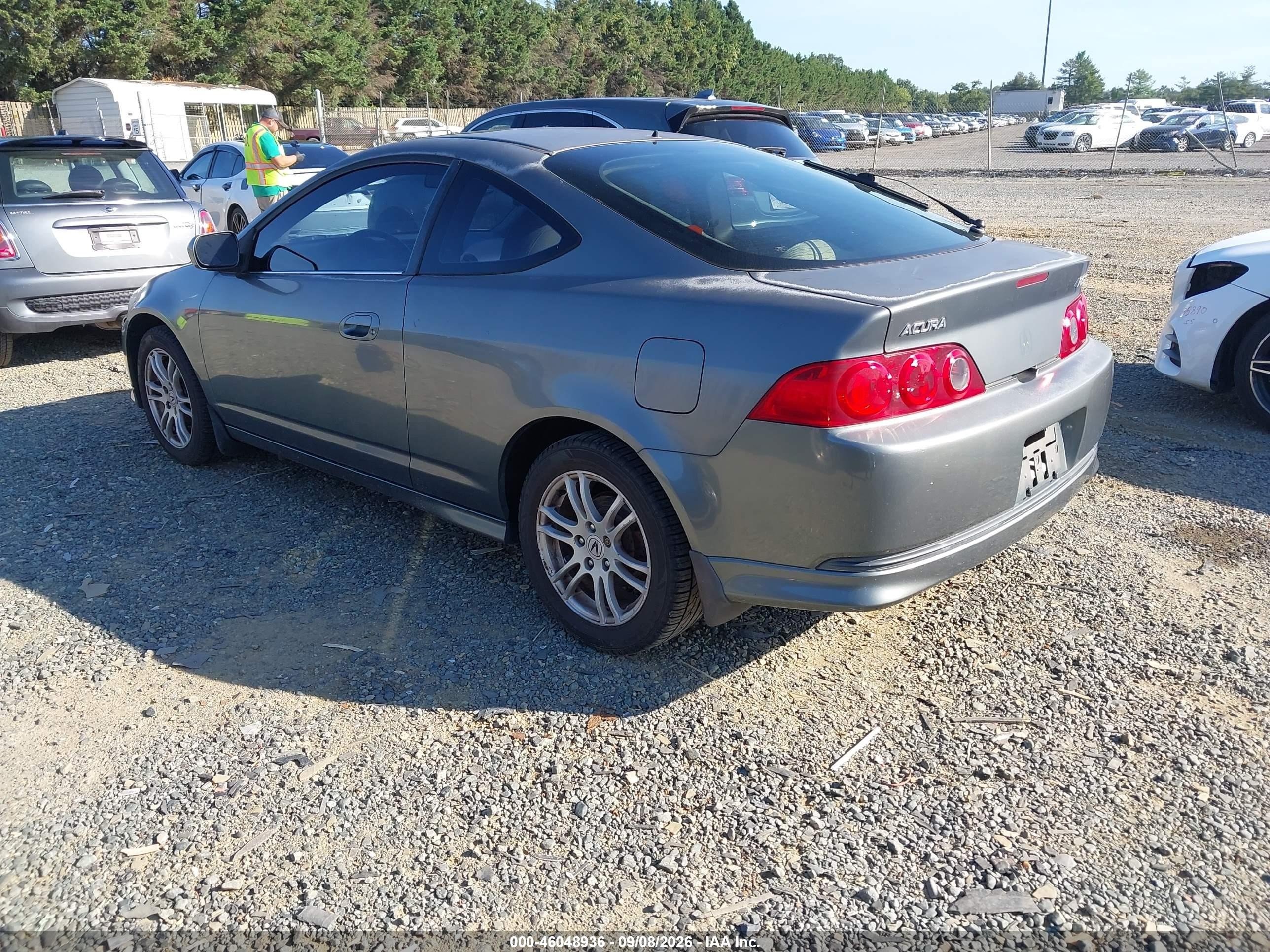 2006 Acura Rsx Gray vin: JH4DC54816S004396