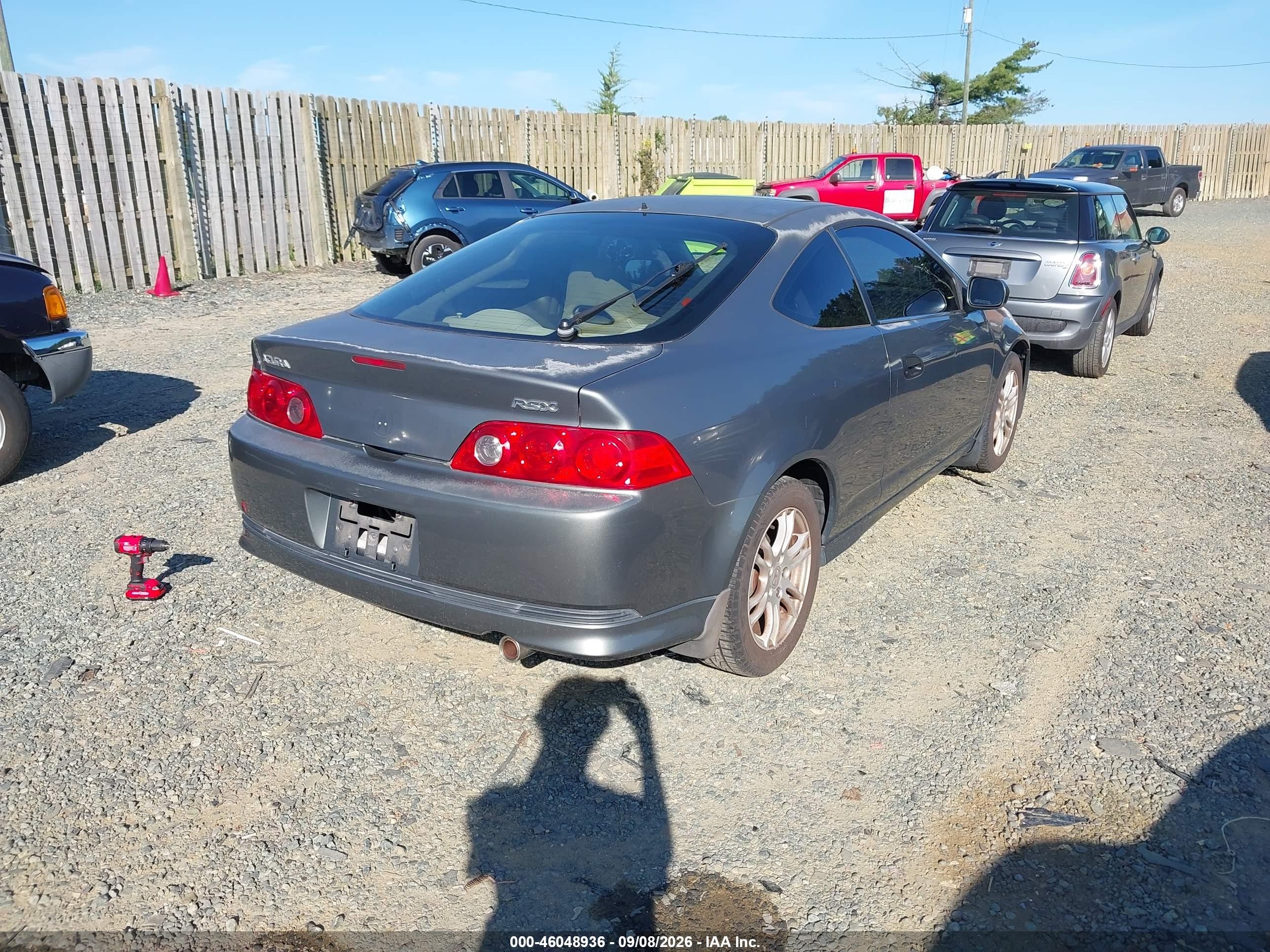 2006 Acura Rsx Gray vin: JH4DC54816S004396