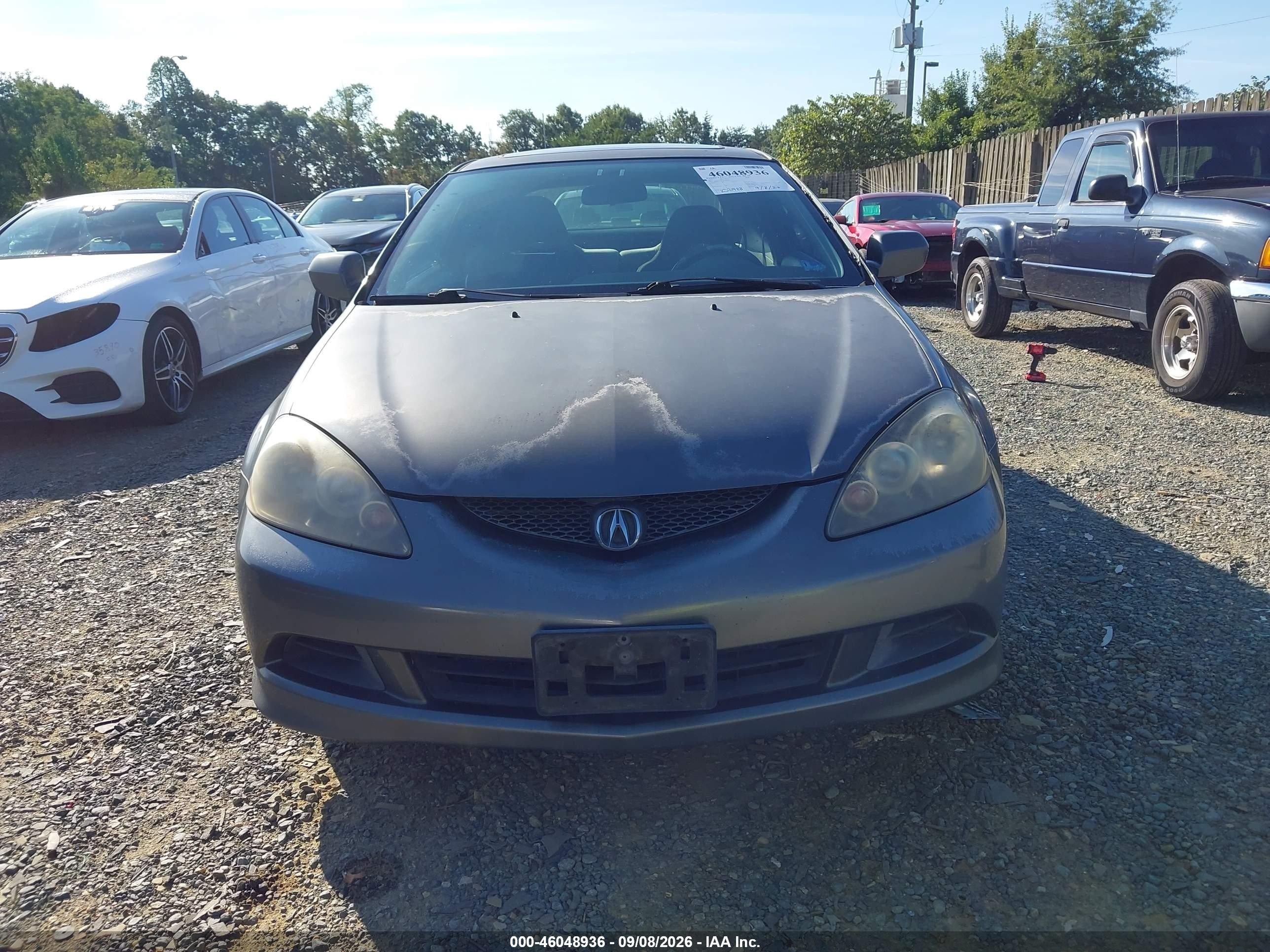 2006 Acura Rsx Gray vin: JH4DC54816S004396