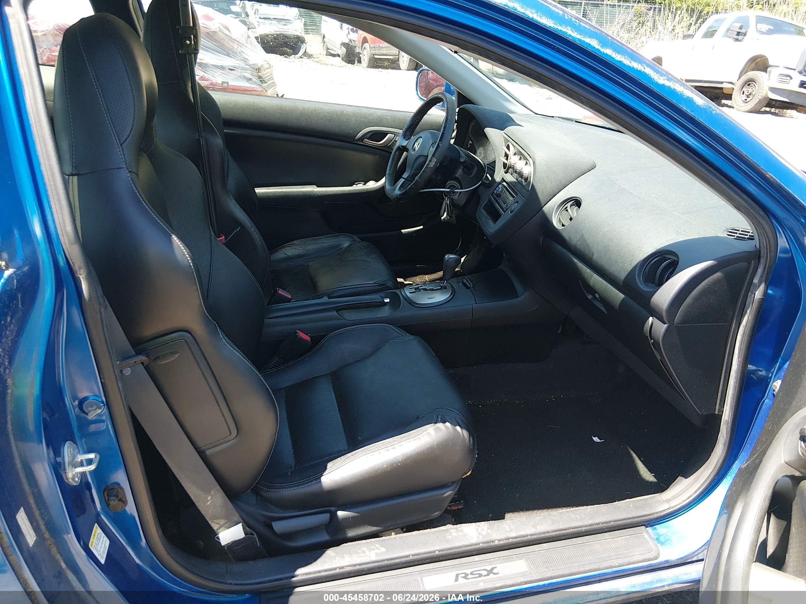 2006 Acura Rsx Blue vin: JH4DC54816S006665