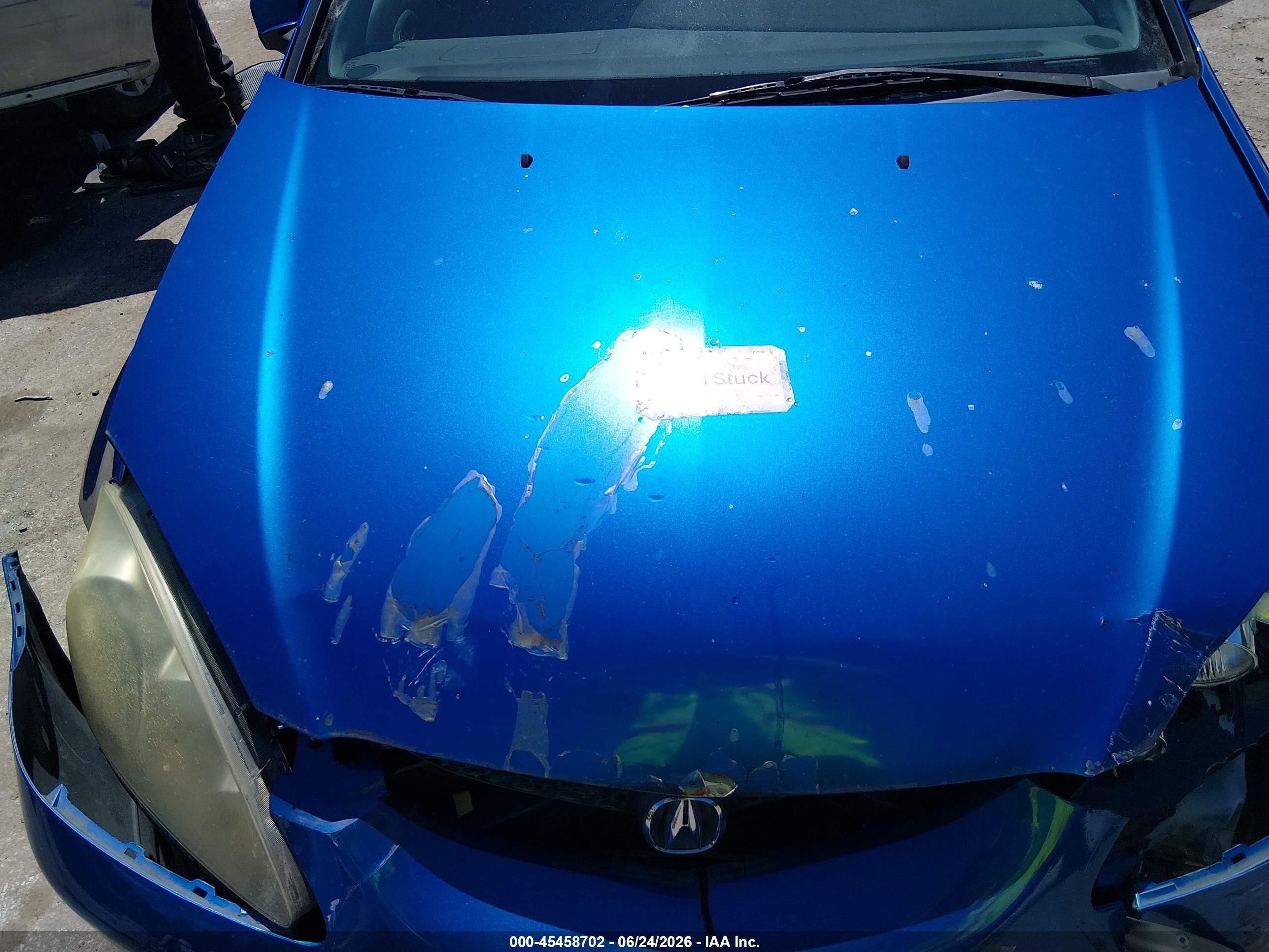 2006 Acura Rsx Blue vin: JH4DC54816S006665