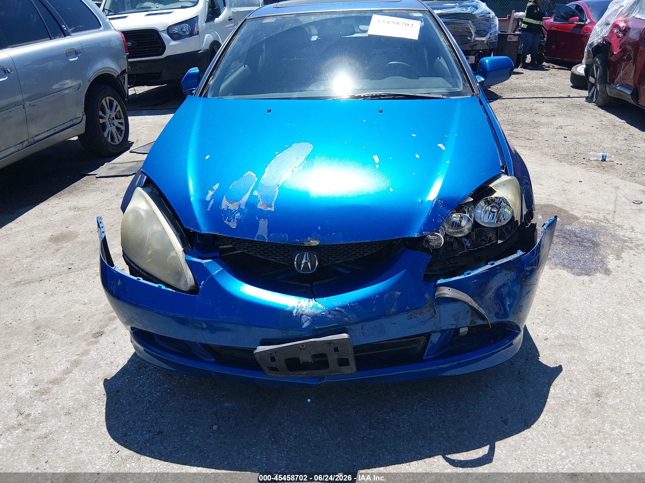2006 Acura Rsx Blue vin: JH4DC54816S006665