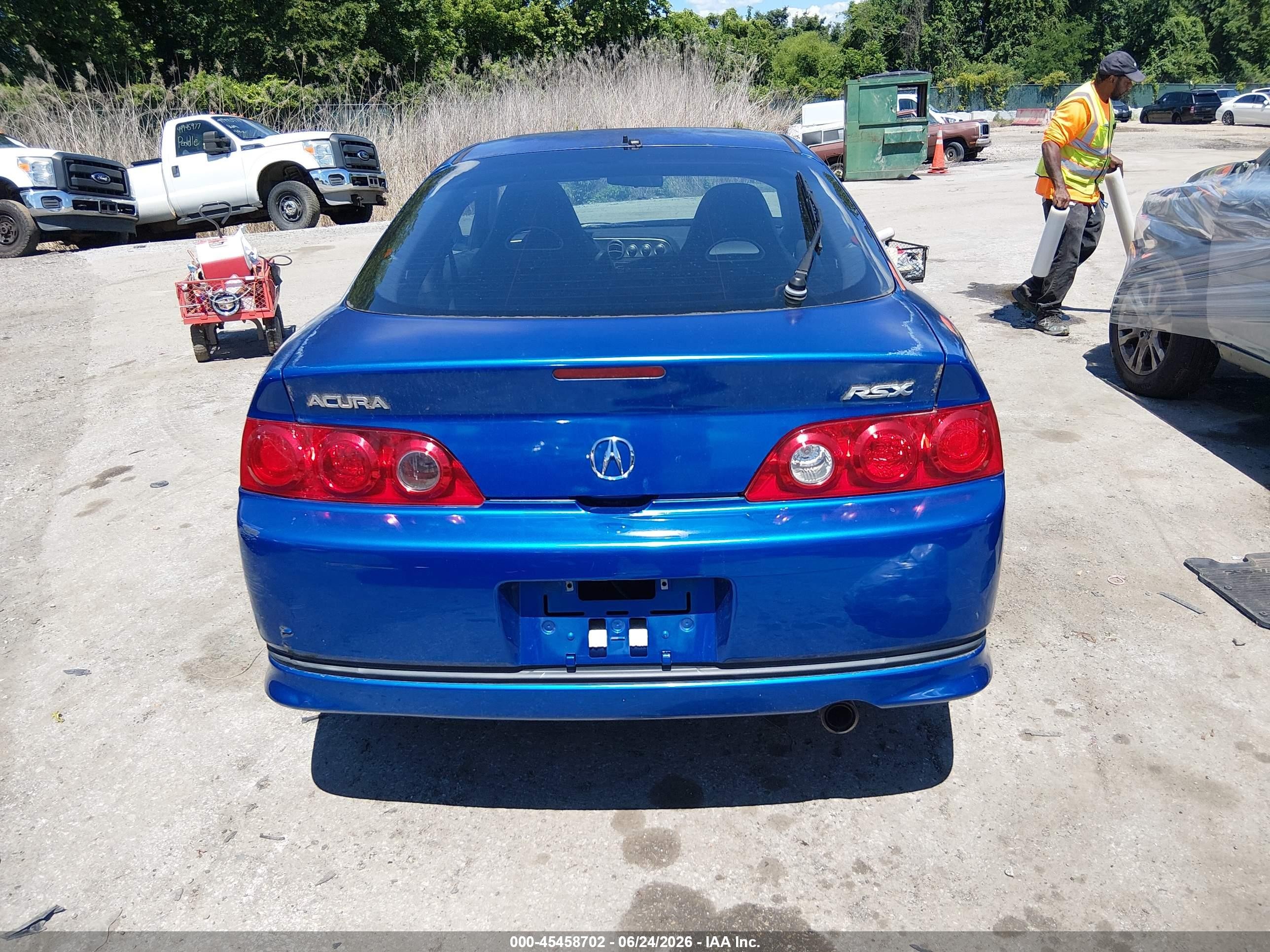 2006 Acura Rsx Blue vin: JH4DC54816S006665