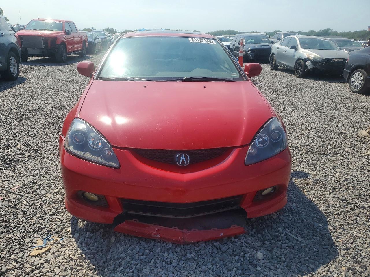 2006 Acura Rsx Красный vin: JH4DC54816S014216